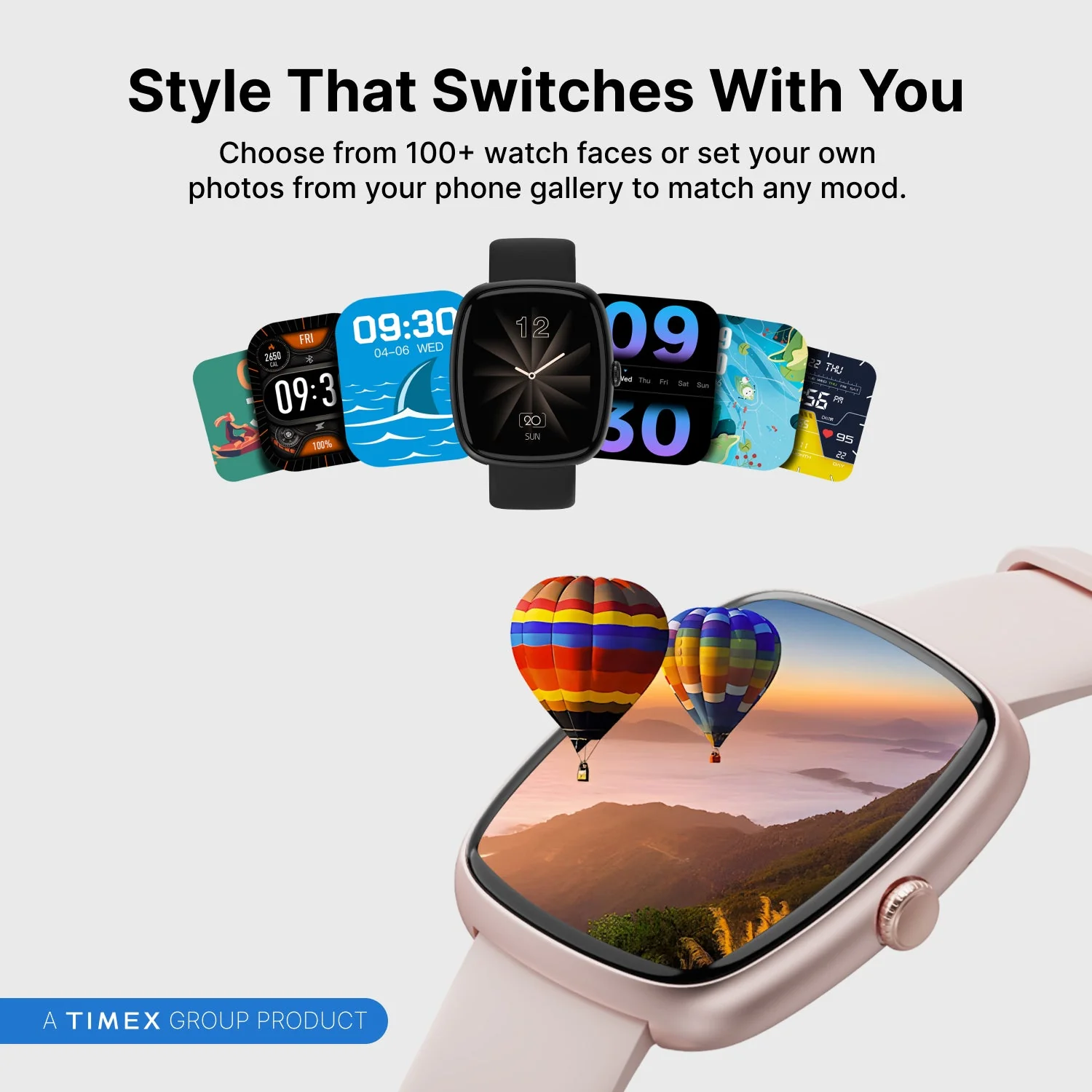 Timex iConnect Calling Ace 1.83 inches (4.6 cm) 3D UI Display with Functional Crown and BT Calling Smartwatch For Unisex - TWIXW1501T - Image 5
