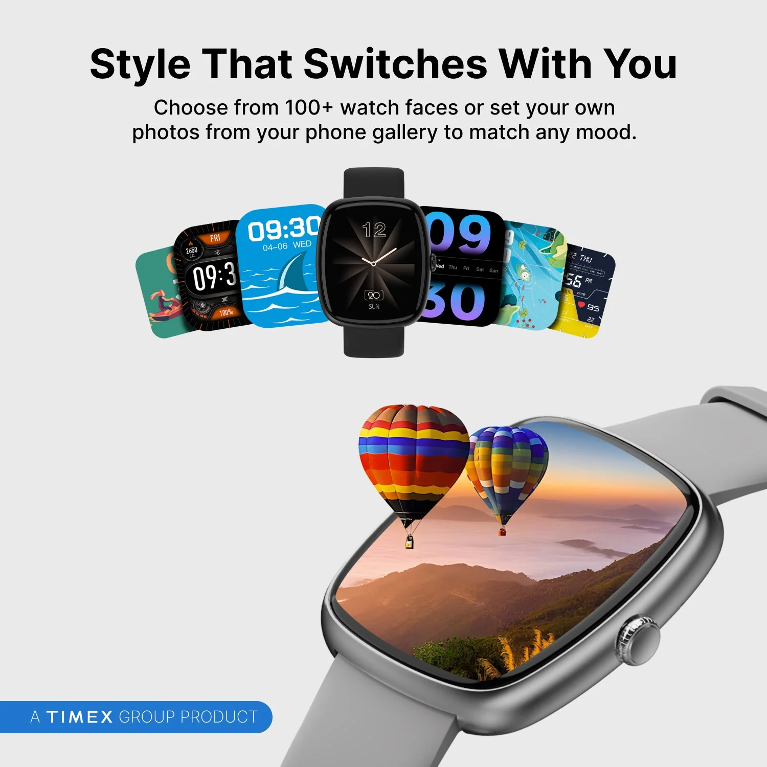 Timex iConnect Calling Ace 1.83 inches (4.6 cm) 3D UI Display with Functional Crown and BT Calling Smartwatch For Unisex - TWIXW1502T - Image 5