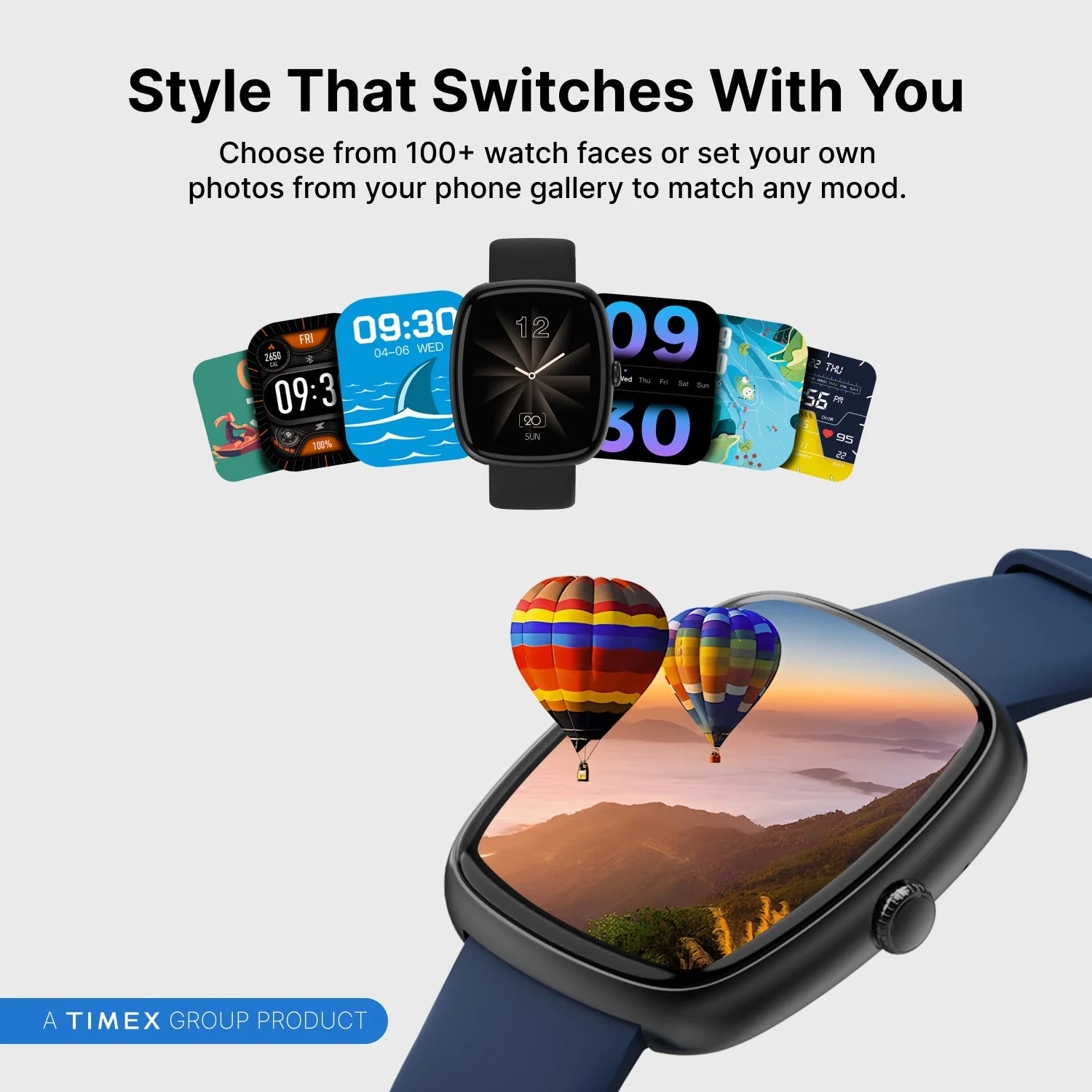 Timex iConnect Calling Ace 1.83 inches (4.6 cm) 3D UI Display with Functional Crown and BT Calling Smartwatch For Unisex - TWIXW1503T - Image 5