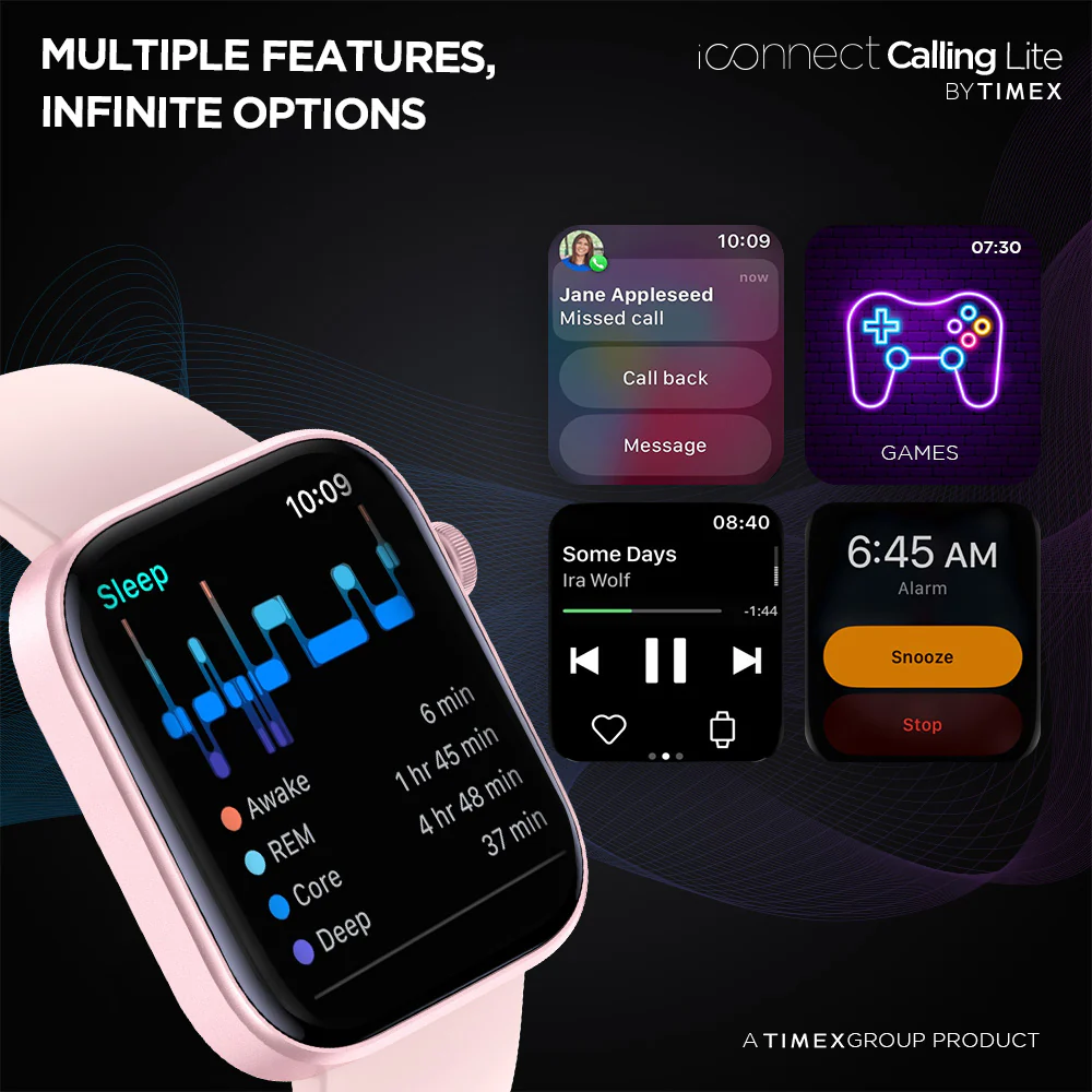 Timex iConnect Calling Lite 1.83(4.6cm) Display BT Calling Smartwatch For Unisex - TWIXW600T - Image 14