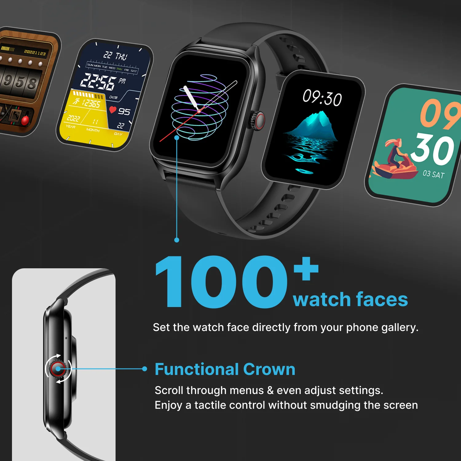 Timex iConnect Calling Max 2.01(5.1cm) Display with Functional Crown and BT Calling Smartwatch For Unisex - TWIXW1300T - Image 11