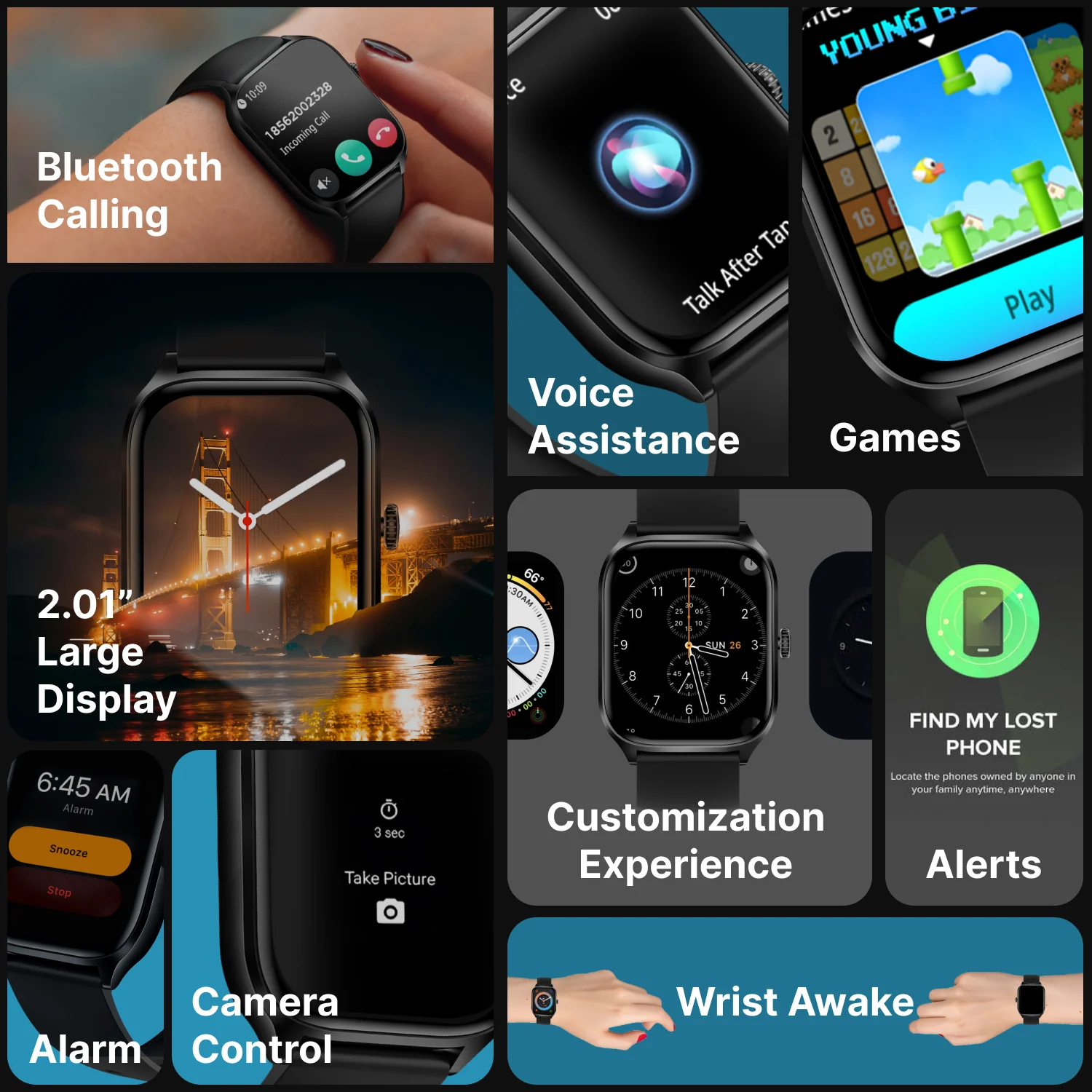 Timex iConnect Calling Max 2.01(5.1cm) Display with Functional Crown and BT Calling Smartwatch For Unisex - TWIXW1300T - Image 3