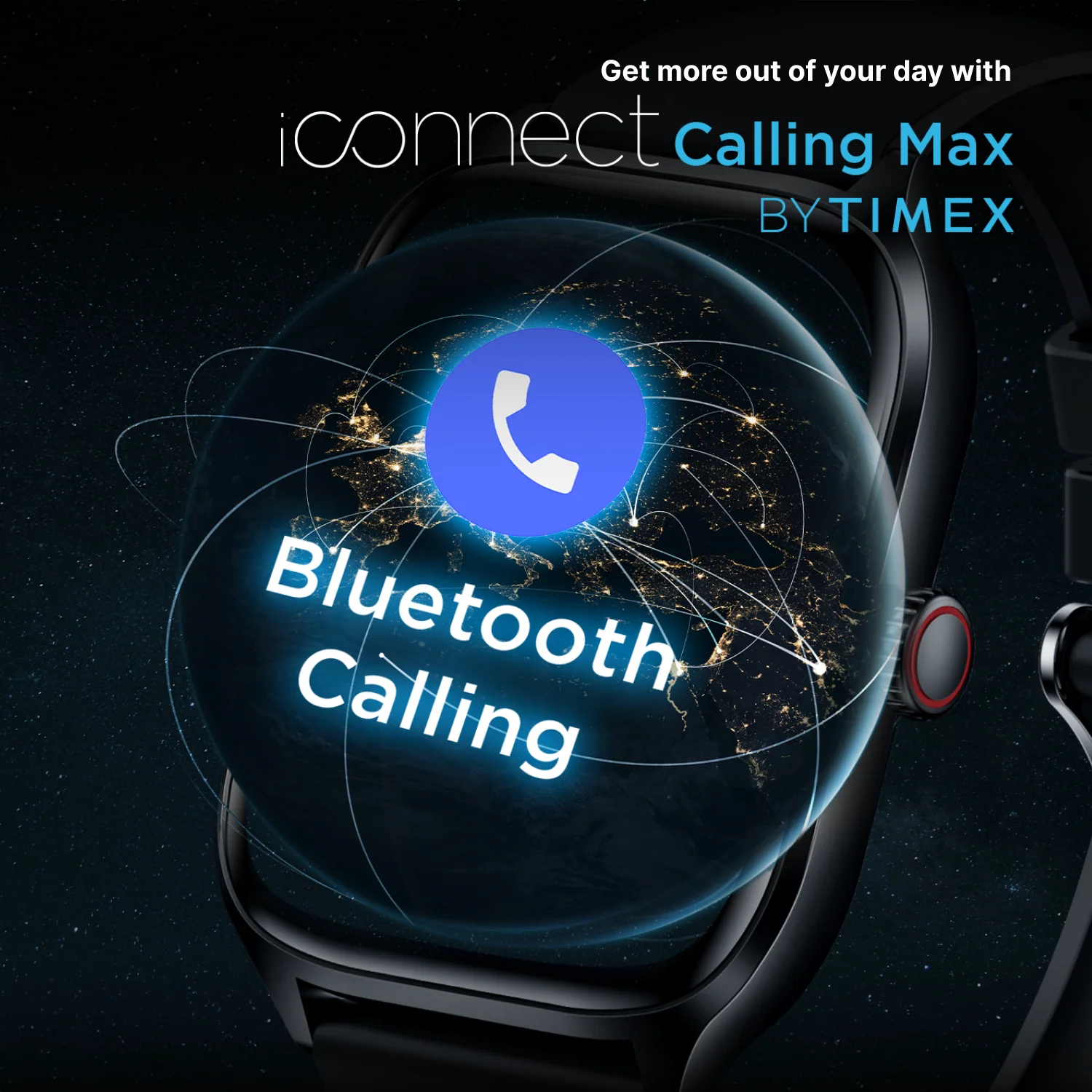 Timex iConnect Calling Max 2.01(5.1cm) Display with Functional Crown and BT Calling Smartwatch For Unisex - TWIXW1300T - Image 6