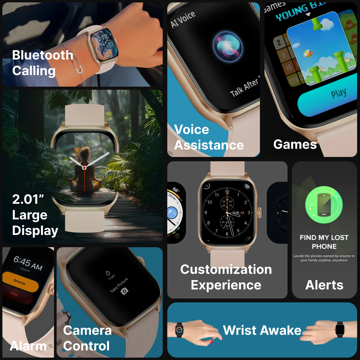 Timex iConnect Calling Max 2.01(5.1cm) Display with Functional Crown and BT Calling Smartwatch For Unisex - TWIXW1301T - Image 11