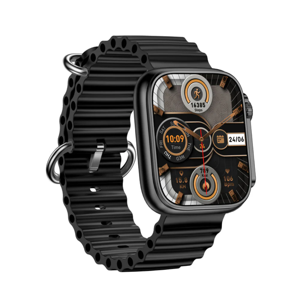 Timex iConnect Edge 1.83 inches (4.64 cm) Display with Functional Crown and BT Calling Smartwatch For Unisex - TWIXW700T - Image 2