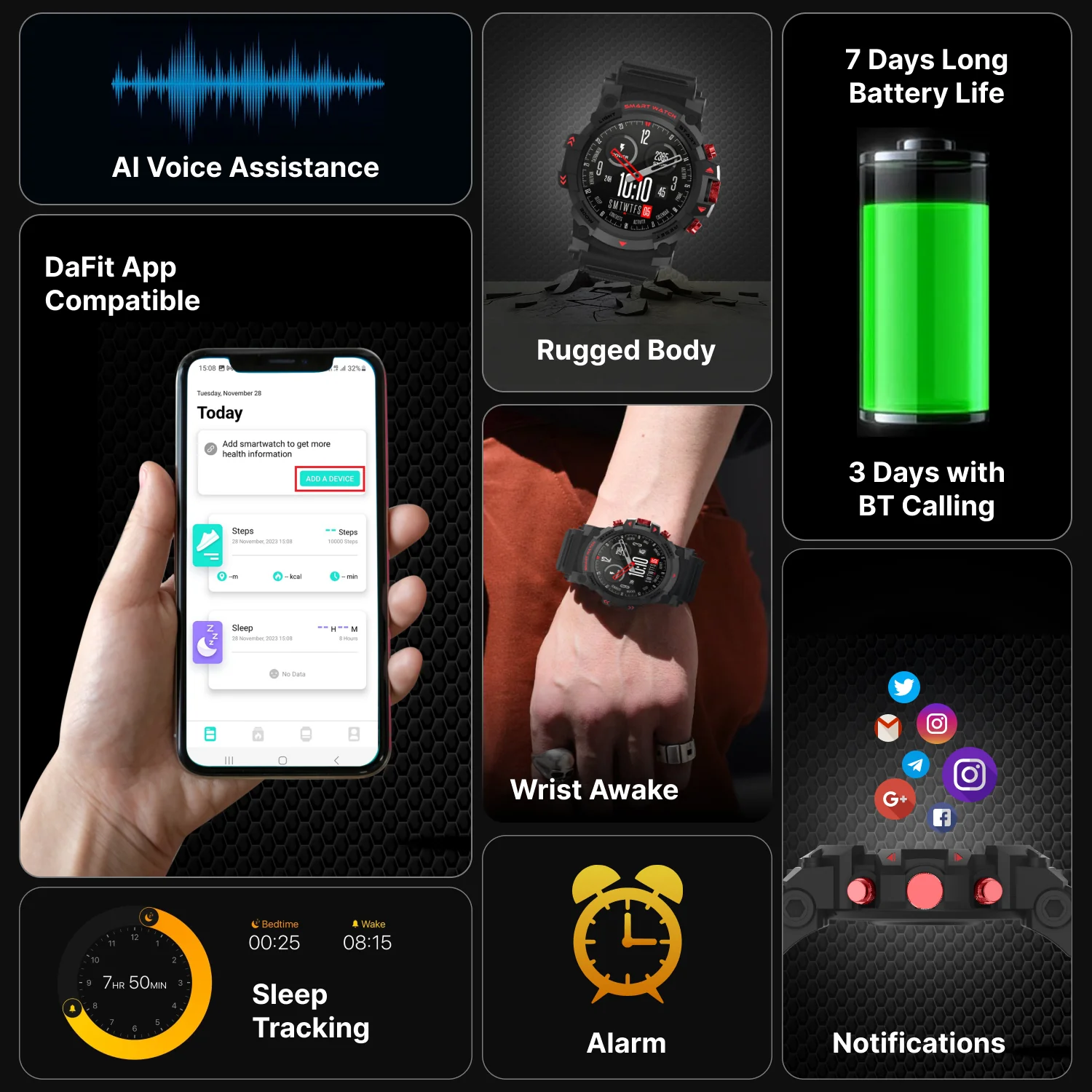 Timex iConnect Go 1.38 inches (3.50 cm) Display with Functional Crown and BT Calling Smartwatch For Unisex - TWIXW800T - Image 13