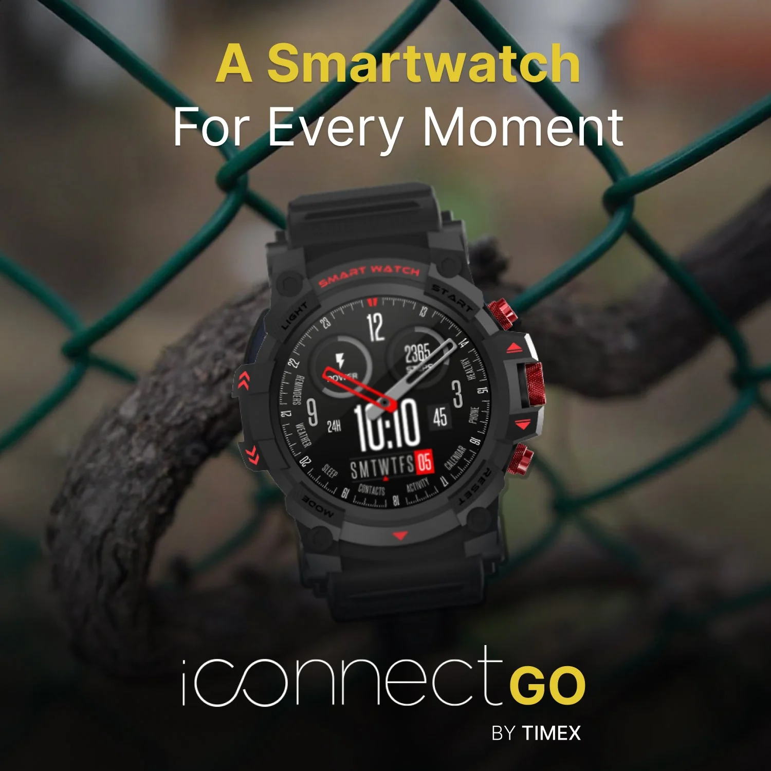 Timex iConnect Go 1.38 inches (3.50 cm) Display with Functional Crown and BT Calling Smartwatch For Unisex - TWIXW800T - Image 3