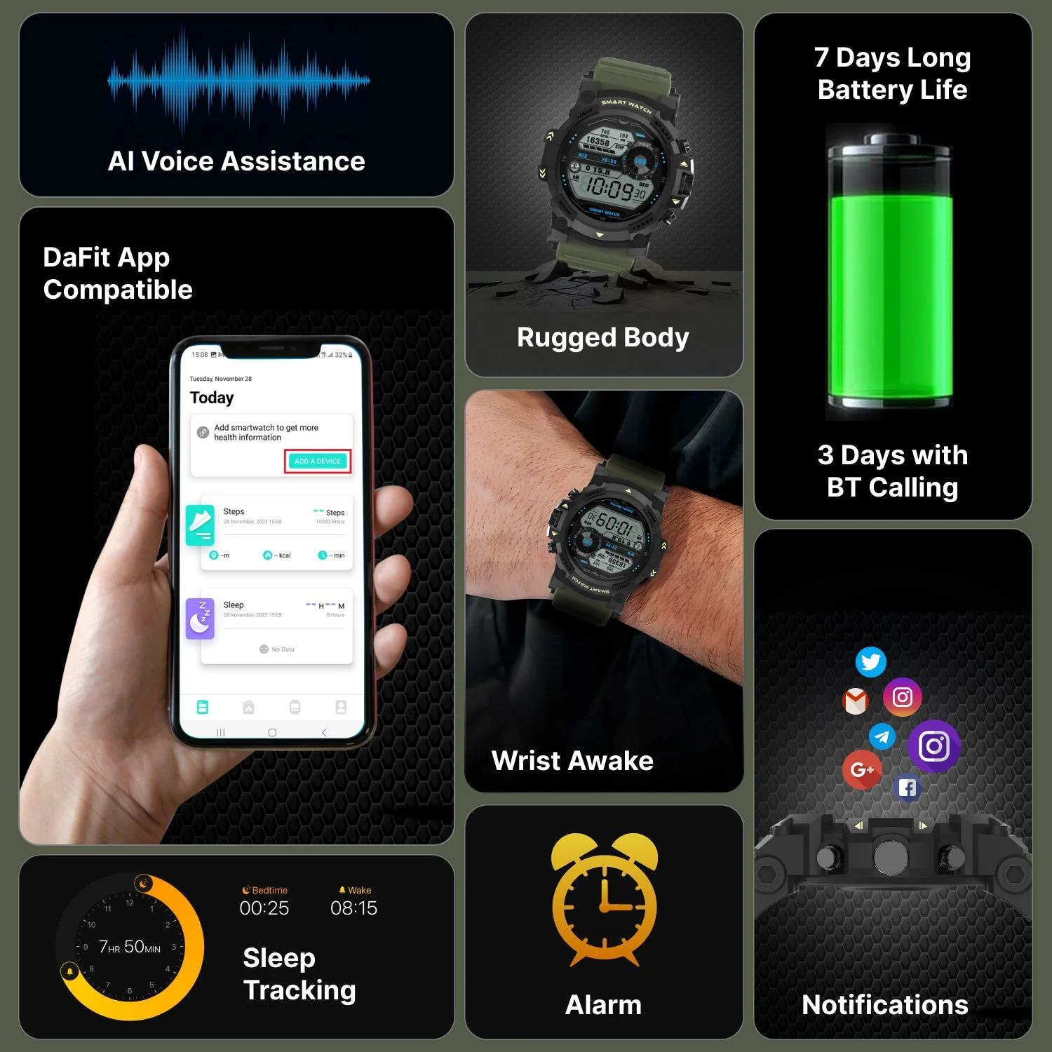Timex iConnect Go 1.38 inches (3.50 cm) Display with Functional Crown and BT Calling Smartwatch For Unisex - TWIXW801T - Image 6