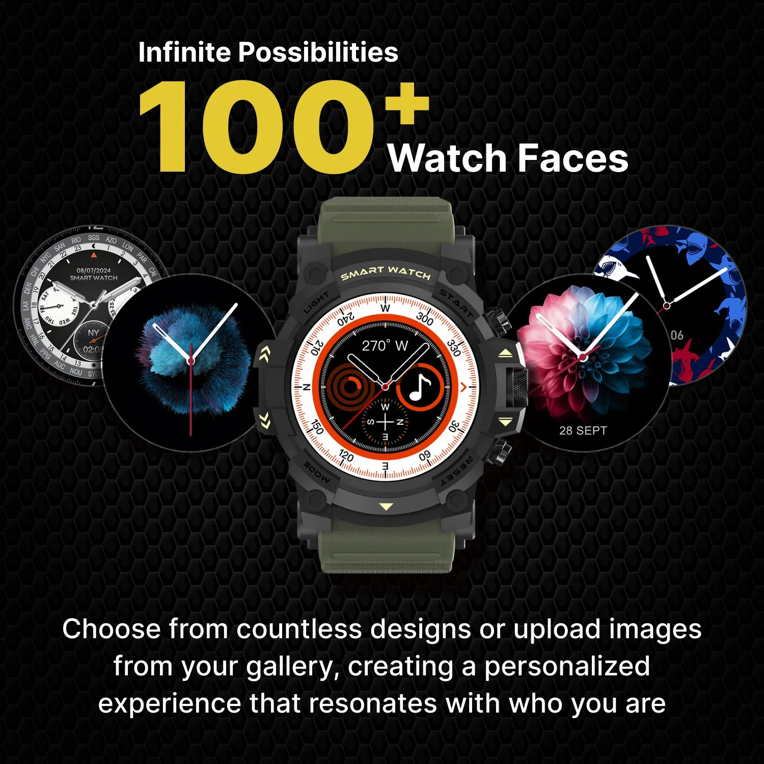 Timex iConnect Go 1.38 inches (3.50 cm) Display with Functional Crown and BT Calling Smartwatch For Unisex - TWIXW801T - Image 7