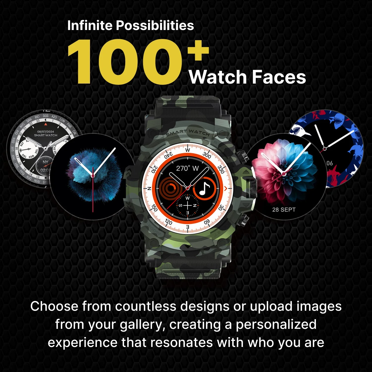 Timex iConnect Go 1.38 inches (3.50 cm) Display with Functional Crown and BT Calling Smartwatch For Unisex - TWIXW802T - Image 7