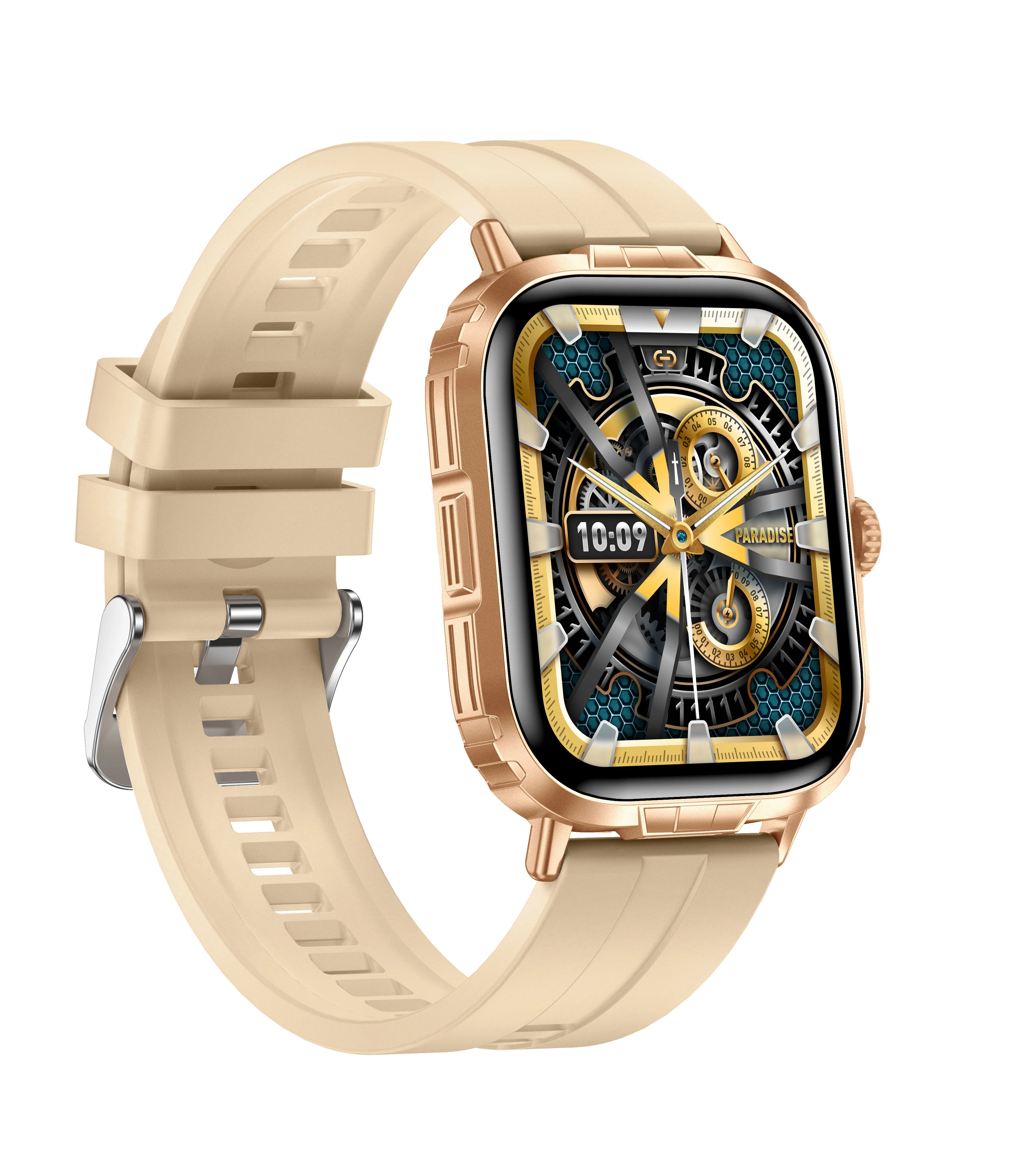 Timex iConnect Go+ 1.83 inches (4.64 cm) Display with Metallic Body and BT Calling Smartwatch For Unisex - TWIXW1001T - Image 2