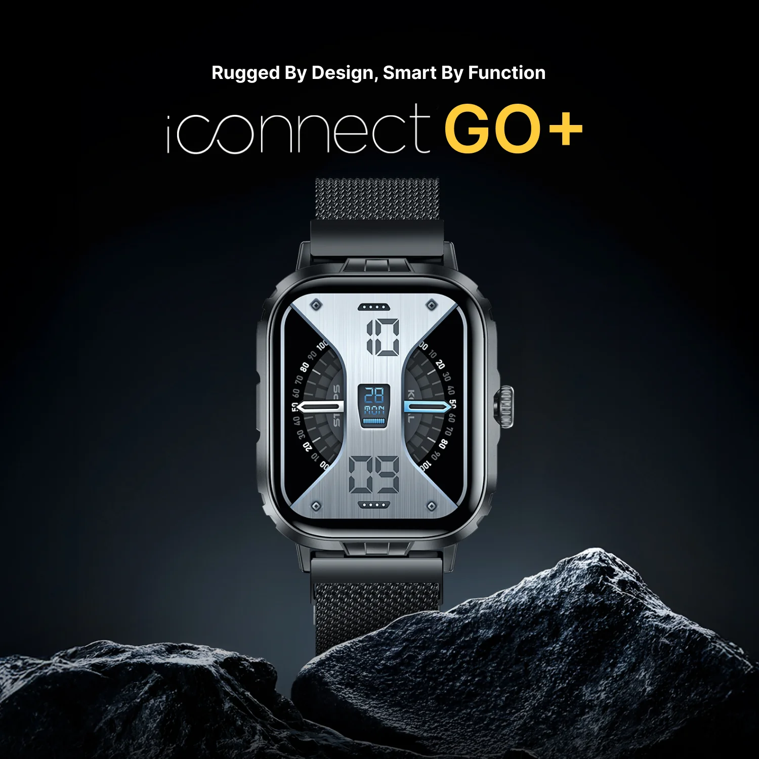 Timex iConnect Go+ 1.83 inches (4.64 cm) Display with Metallic Body and BT Calling Smartwatch For Unisex - TWIXW1002T - Image 3
