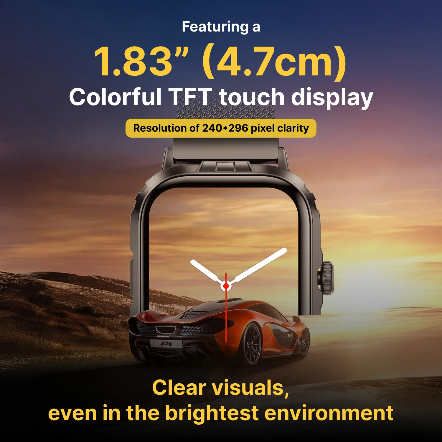 Timex iConnect Go+ 1.83 inches (4.64 cm) Display with Metallic Body and BT Calling Smartwatch For Unisex - TWIXW1002T - Image 5