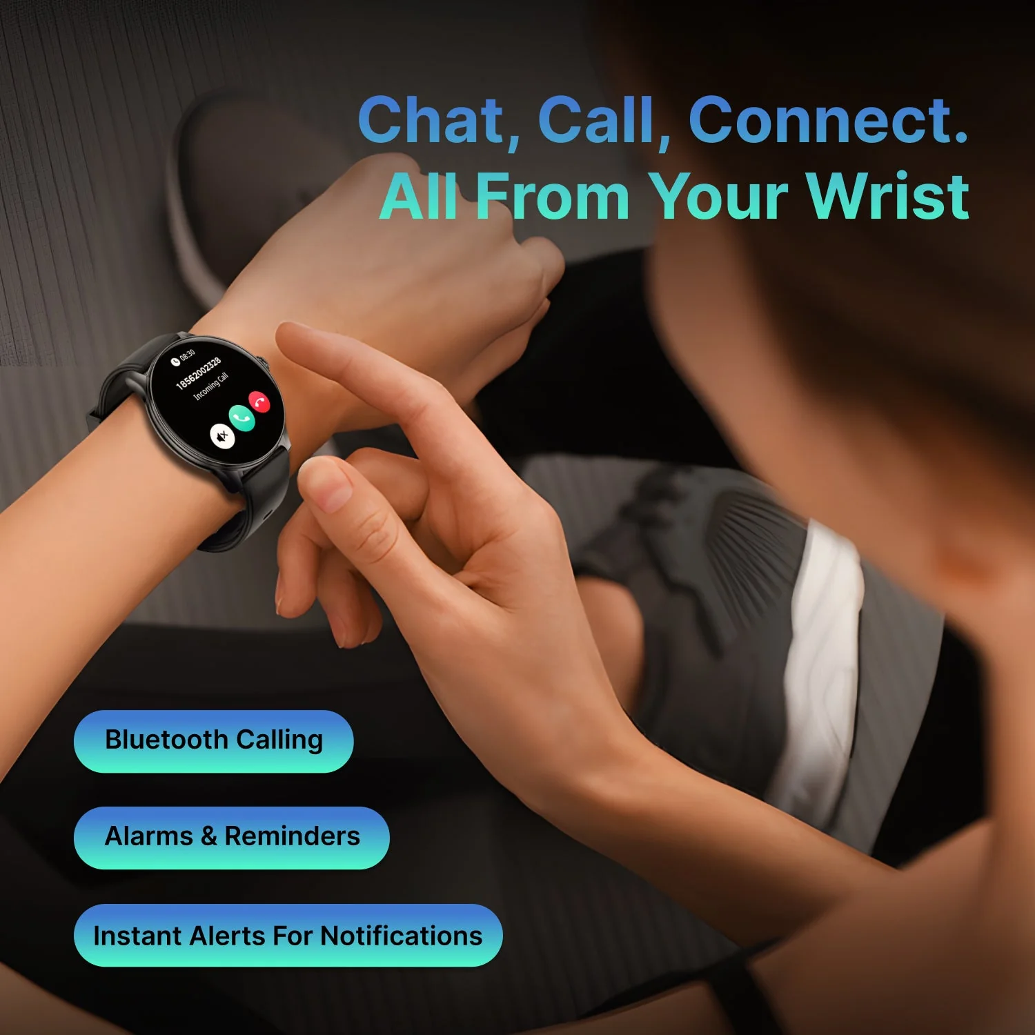 Timex iConnect Pro 1.38(3.50 cm) Display with Functional Crown and BT Calling Smartwatch For Unisex - TWIXW1200T - Image 5