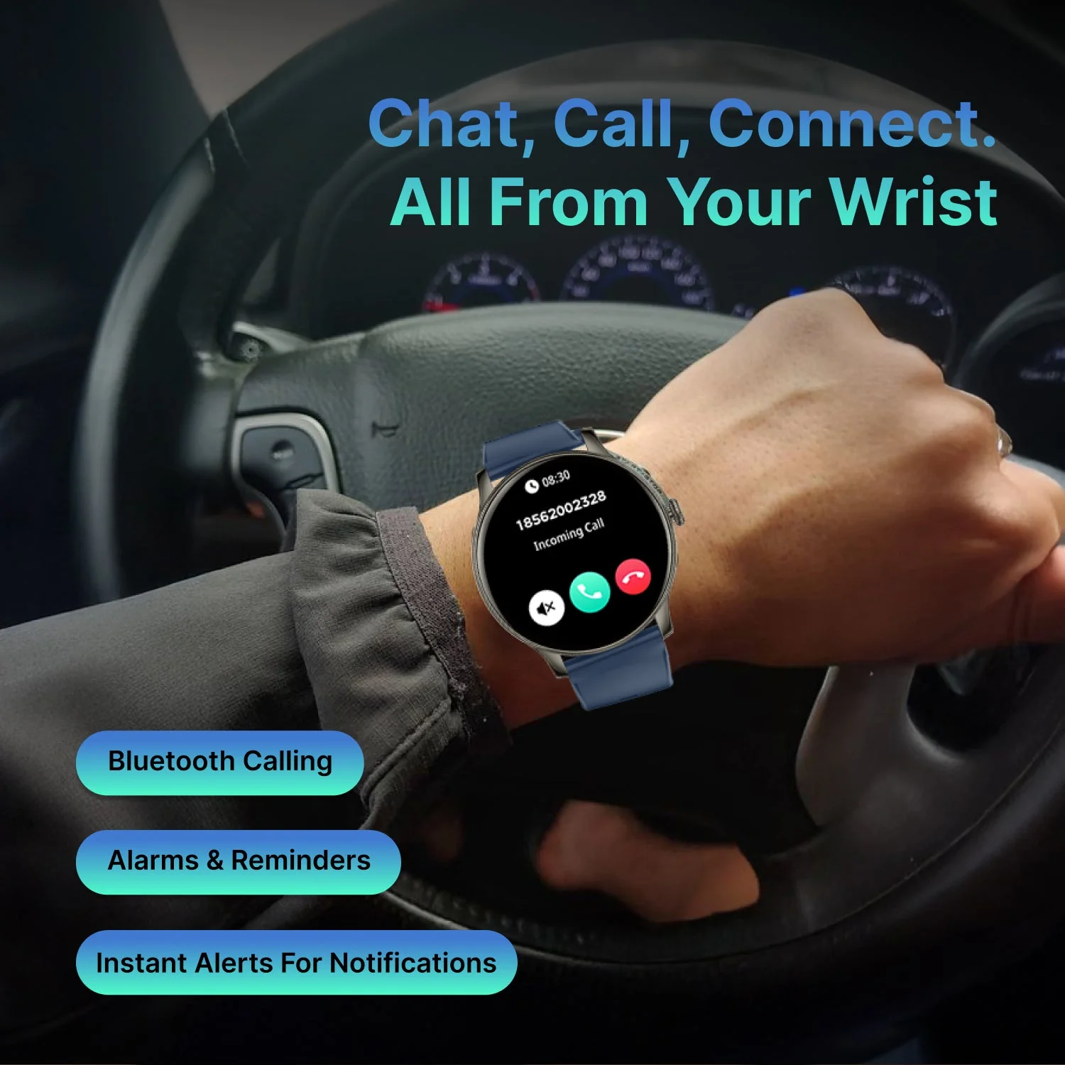 Timex iConnect Pro 1.38(3.50 cm) Display with Functional Crown and BT Calling Smartwatch For Unisex - TWIXW1202T - Image 5