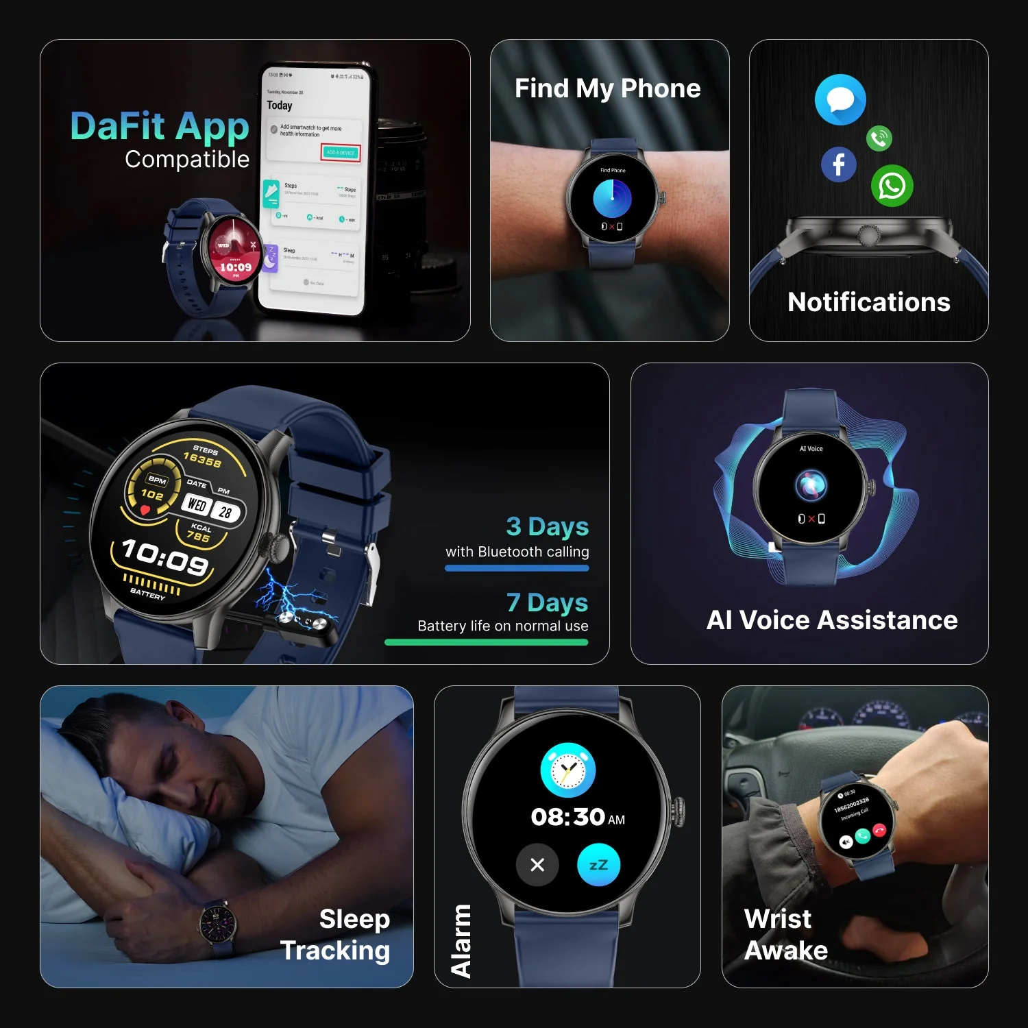 Timex iConnect Pro 1.38(3.50 cm) Display with Functional Crown and BT Calling Smartwatch For Unisex - TWIXW1202T - Image 6
