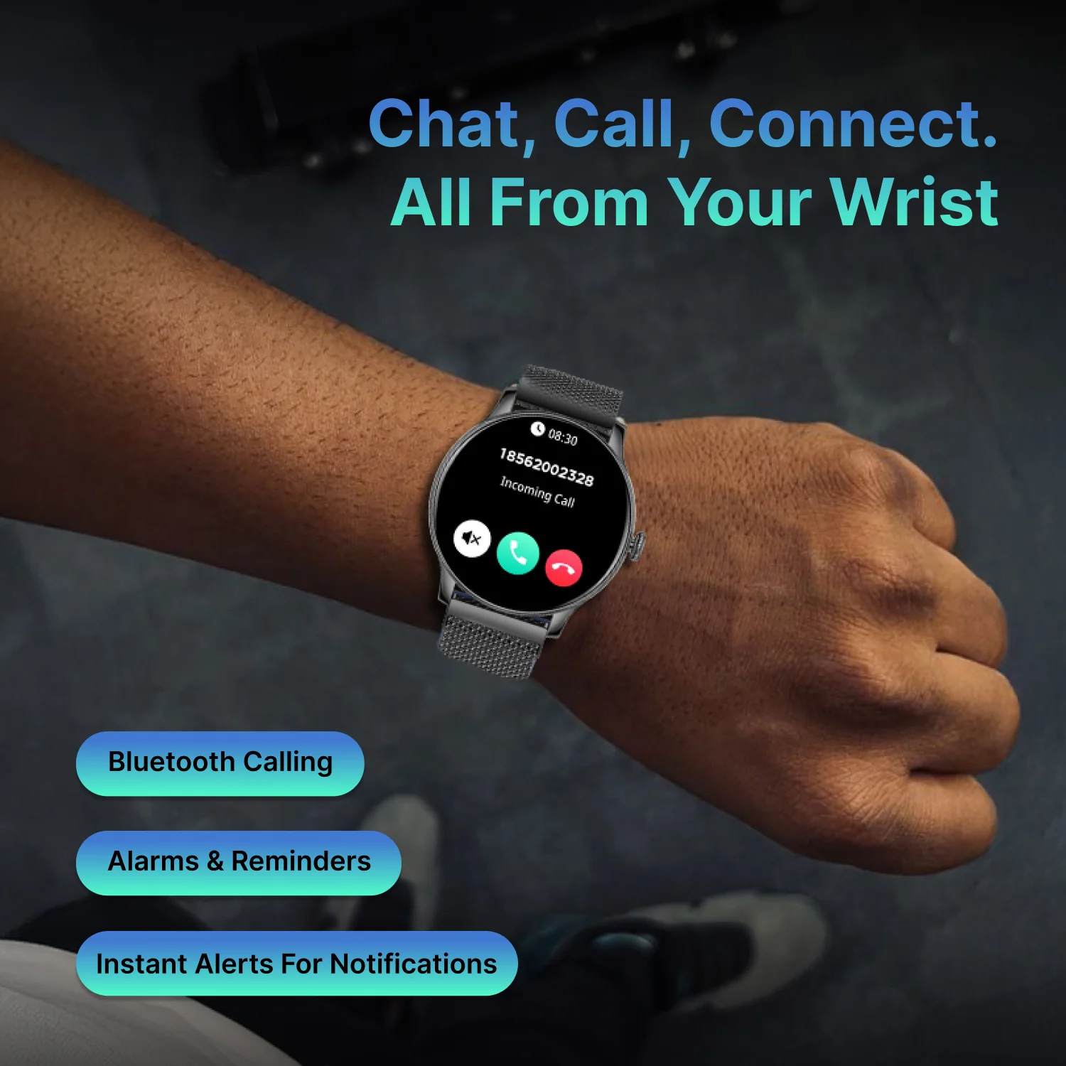 Timex iConnect Pro 1.38(3.50 cm) Display with Functional Crown and BT Calling Smartwatch For Unisex - TWIXW1203T - Image 13