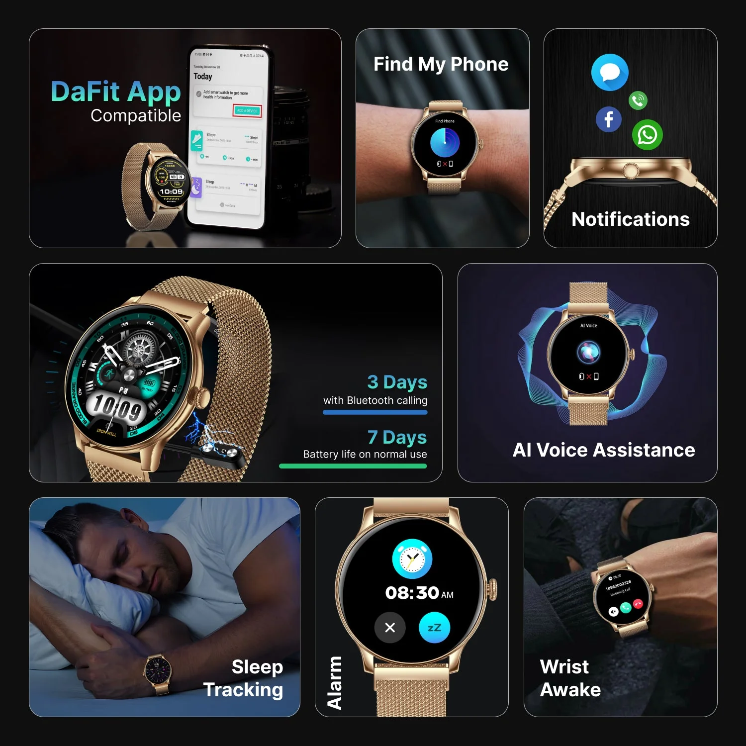 Timex iConnect Pro 1.38(3.50 cm) Display with Functional Crown and BT Calling Smartwatch For Unisex - TWIXW1204T - Image 6