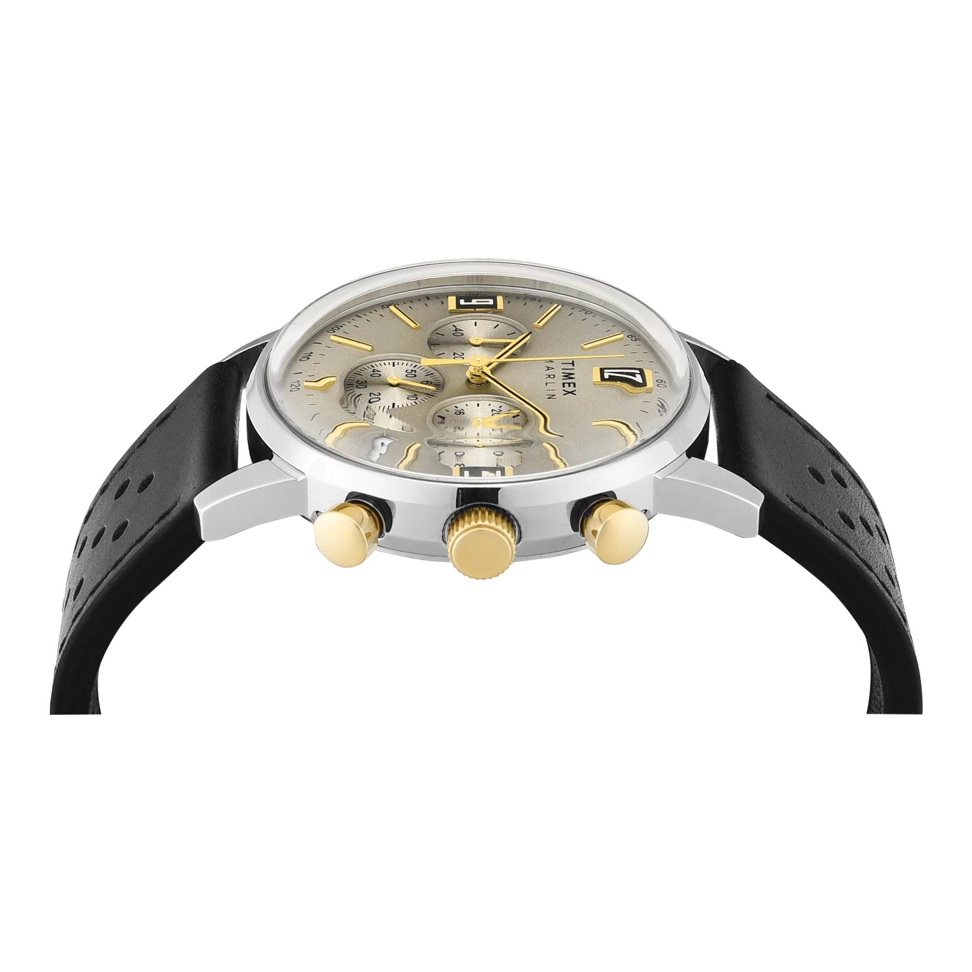 Timex Marlin Beige Round Dial Analog Men's Watch - TWEG26705 - Image 4