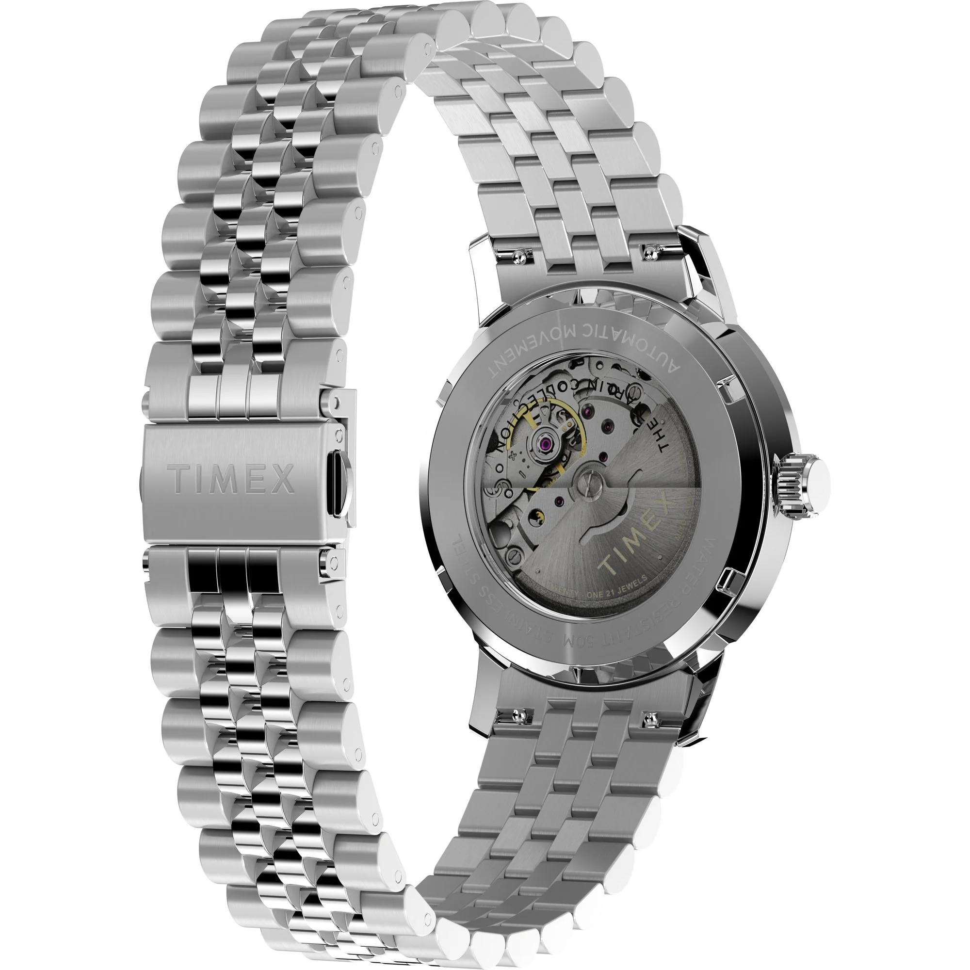 TIMEX Marlin Black Round Dial Mechanical Automatic Men's Watch - TW2W93200UJ - Image 4