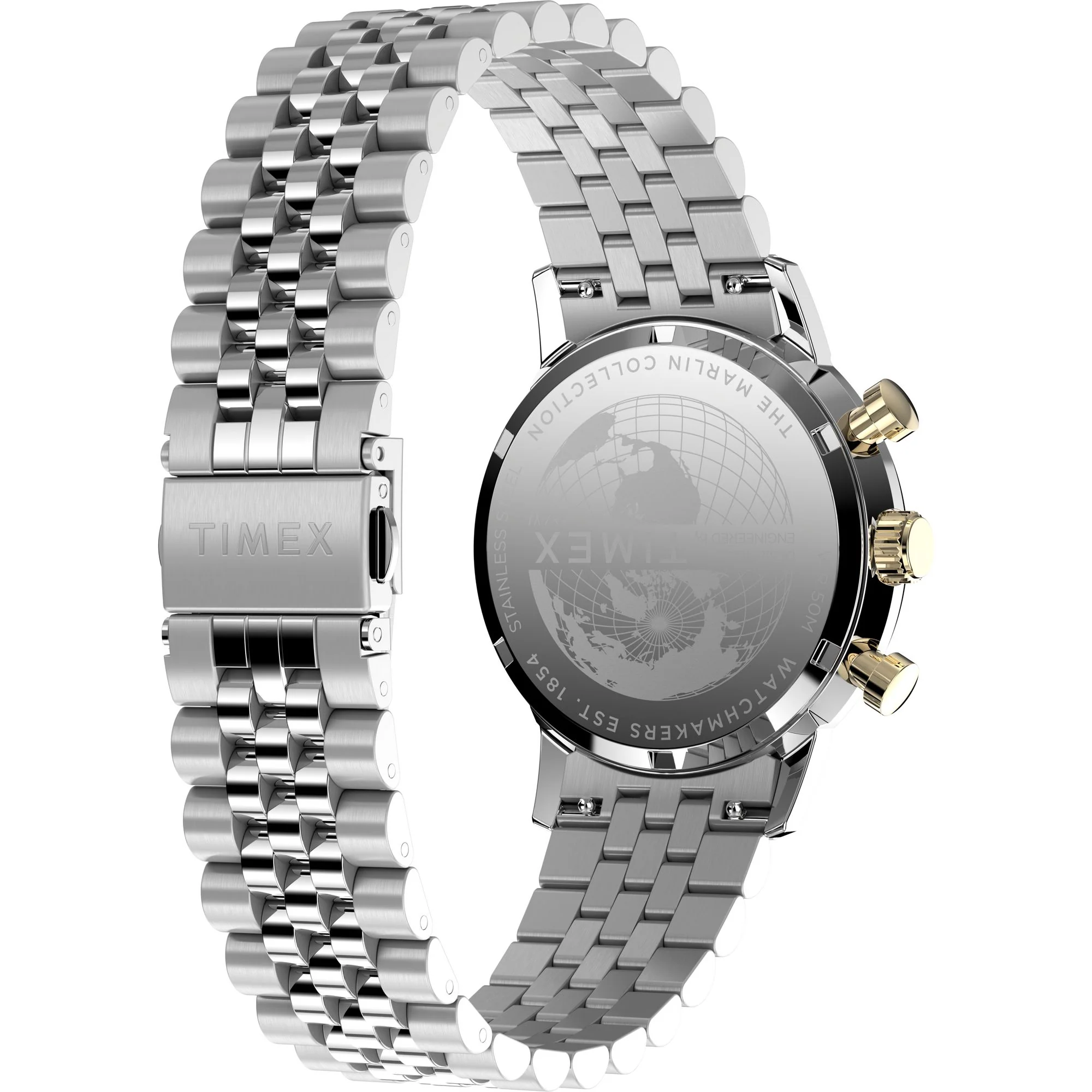 TIMEX Marlin Men Champagne Round Dial Analog Watch - TW2W60100UJ - Image 4