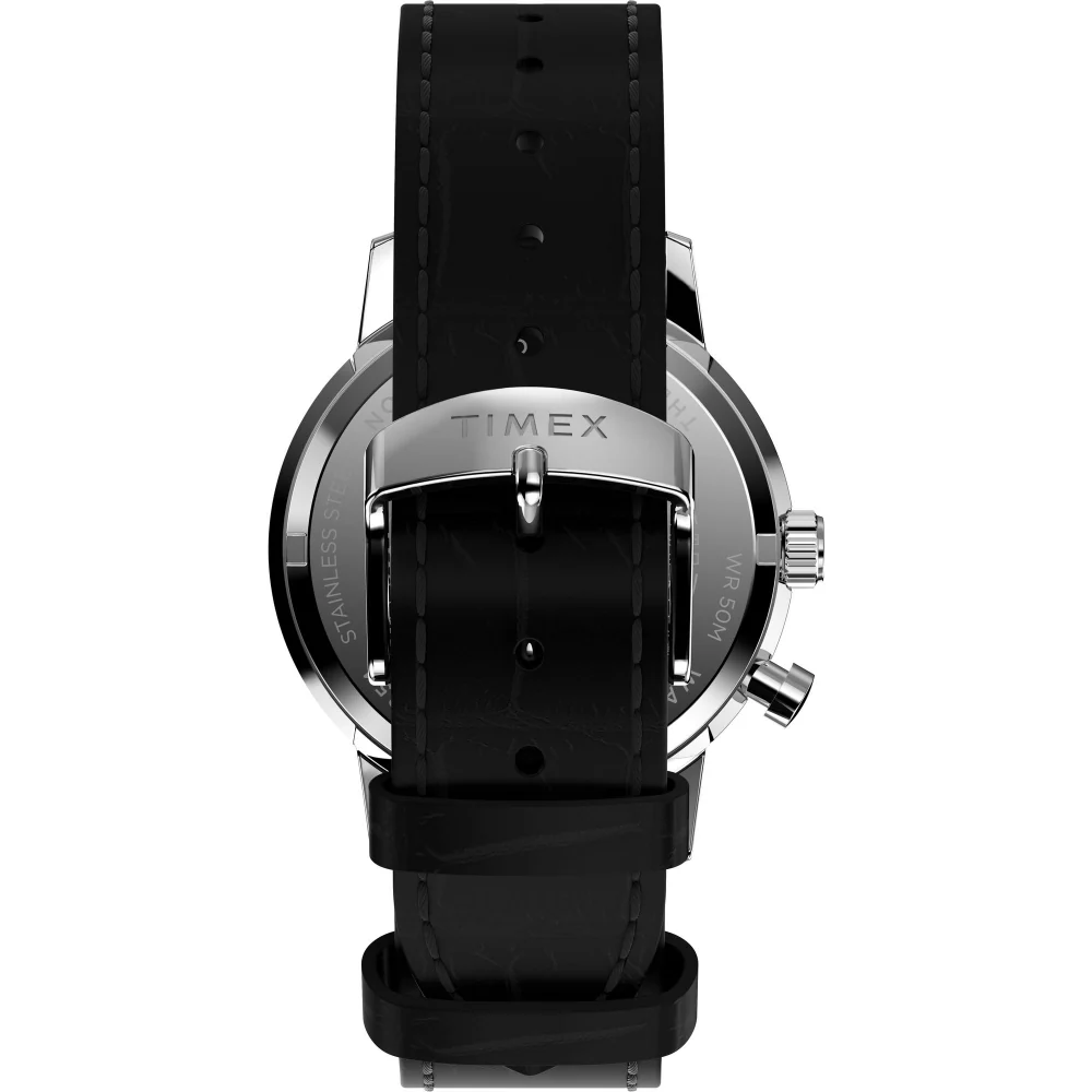Marlin Moon Phase 40mm Leather Strap Watch - Image 4