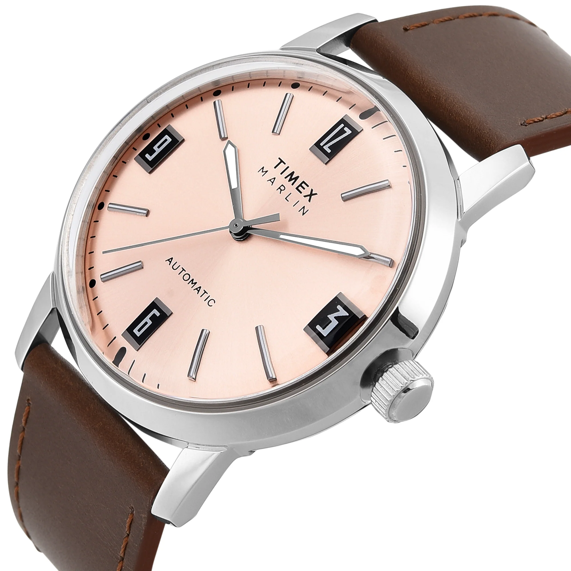 Timex Marlin Pink Round Dial Mechanical Automatic Men's Watch - TWEG26701 - Image 2