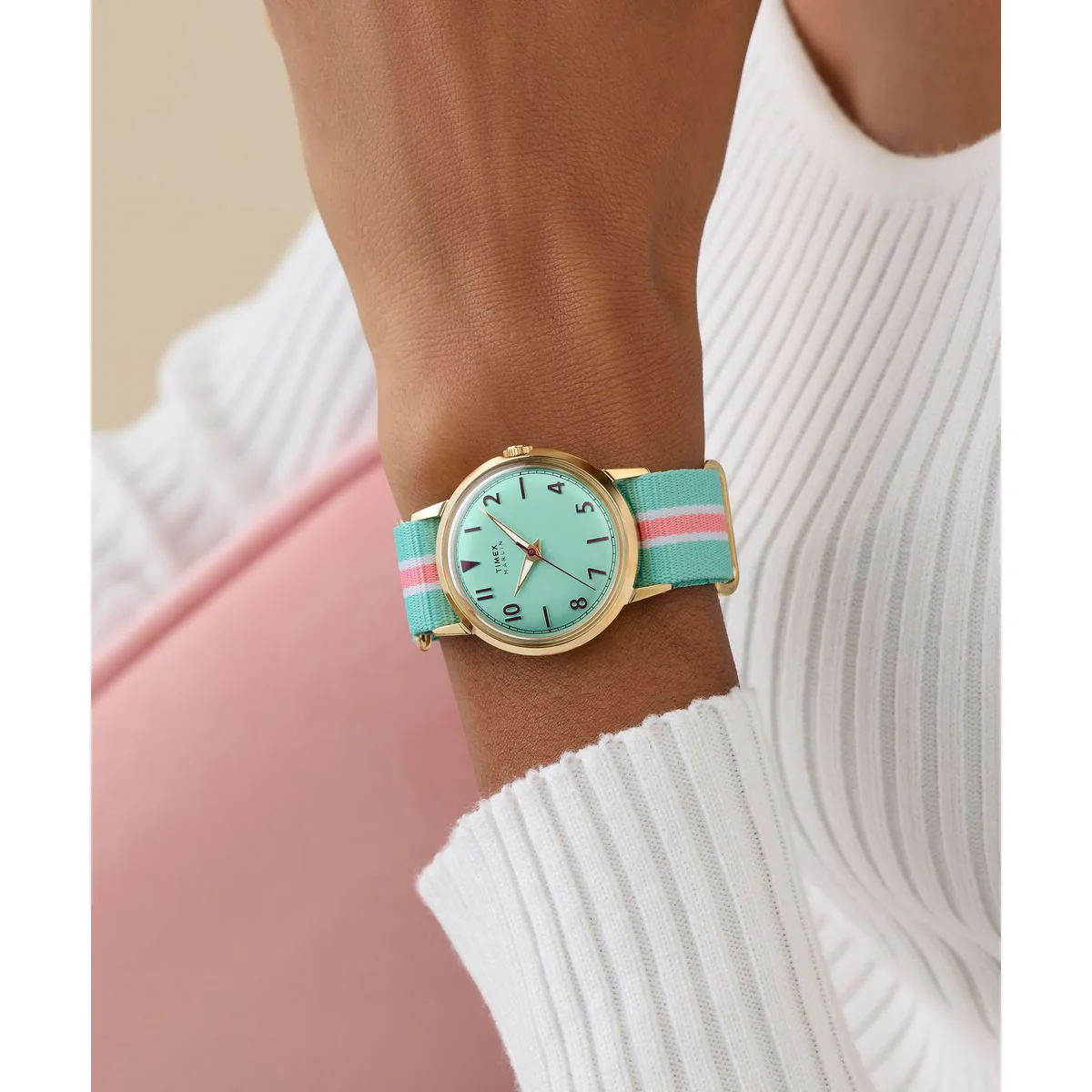 Timex Marlin Round 34mm Green Dial Analog Women Watch - TW2Y49700UJ - Image 7