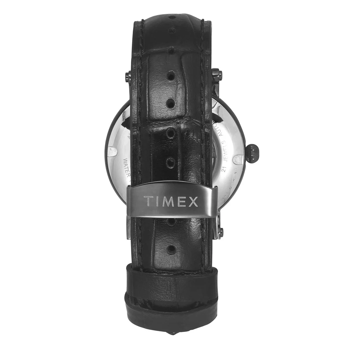 Timex Men Automatic Black Round Stainless Steel Dial Watch- TWEG16720 - Image 4