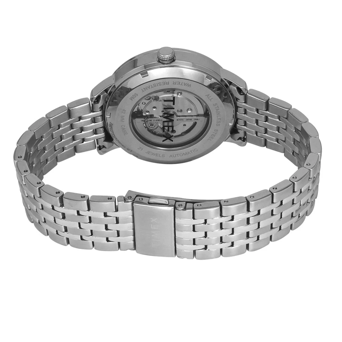 Timex Trend Men Automatic Green Round Stainless Steel Dial Watch - TWEG23502 - Image 5