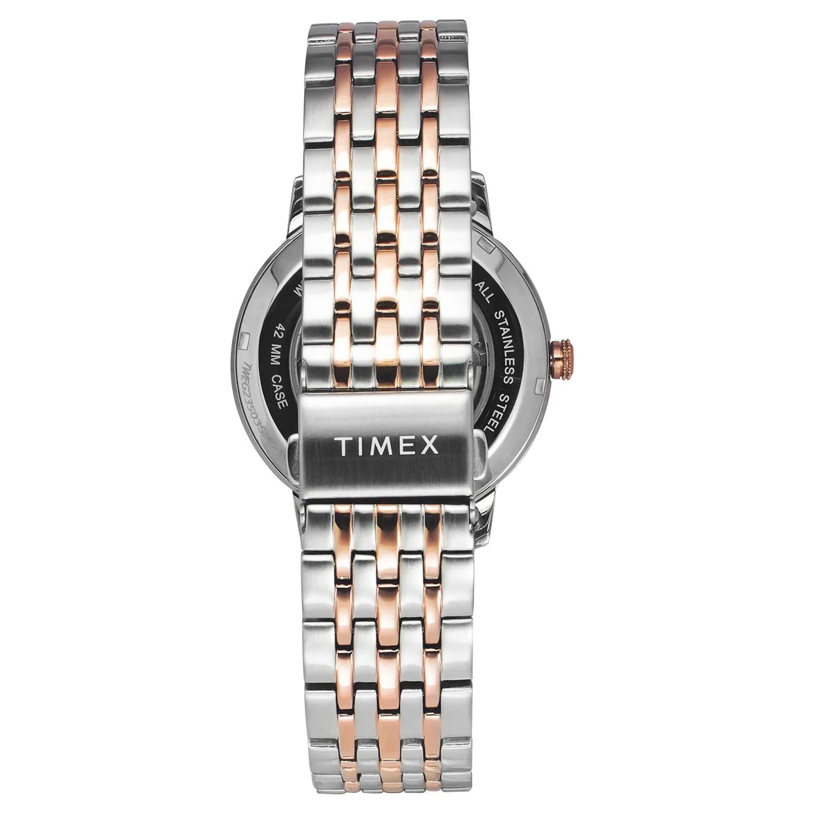 Timex Trend Men Automatic Silver Round Stainless Steel Dial Watch - TWEG23503 - Image 4