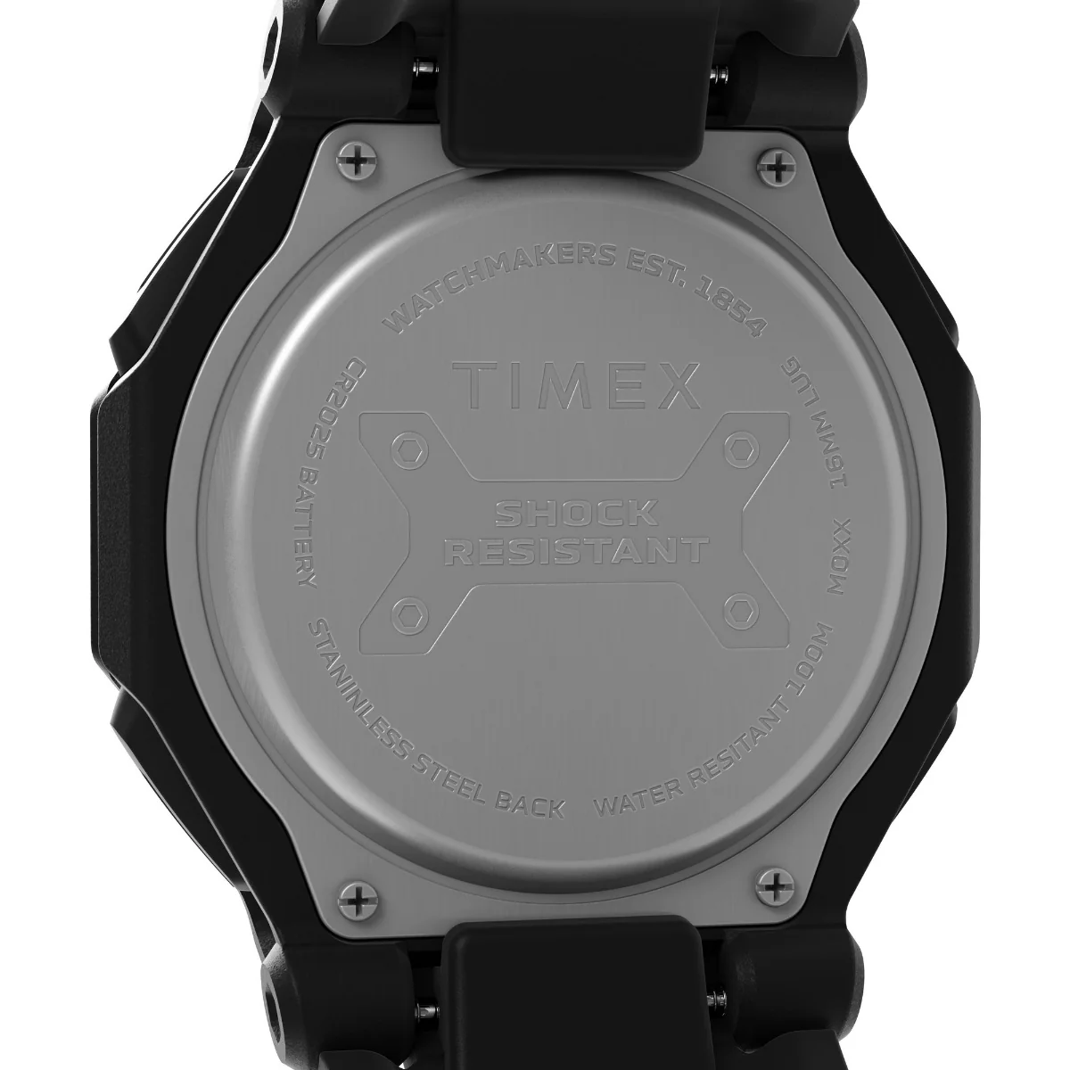 Timex Men Black Resin Square Dial Digital Watch-TW2V59800UJ - Image 5