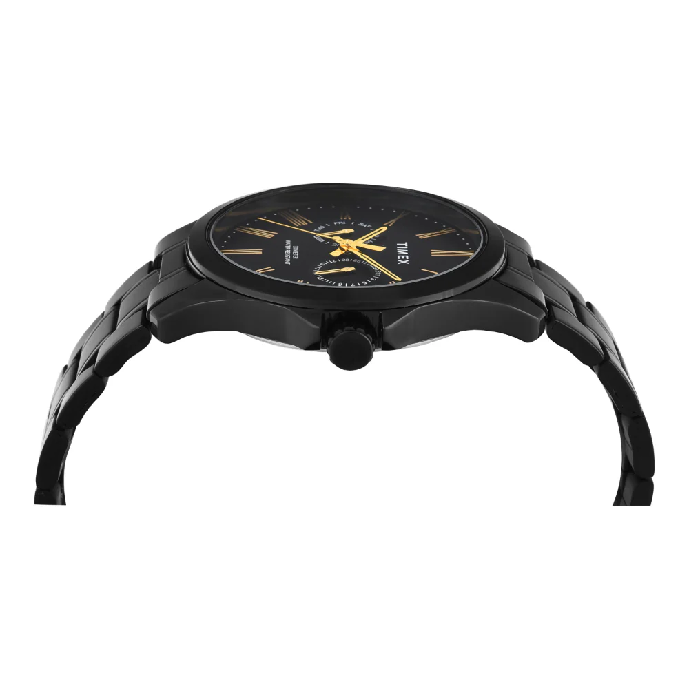 Timex Men Black Round Analog Dial Watch- TW000X135 - Image 5