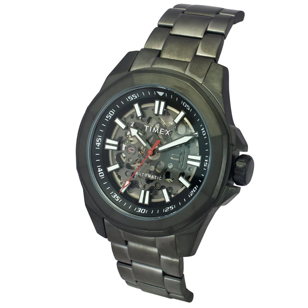 Timex Men Black Round Dial Analog Automatic Watch - TWEG24103 - Image 2