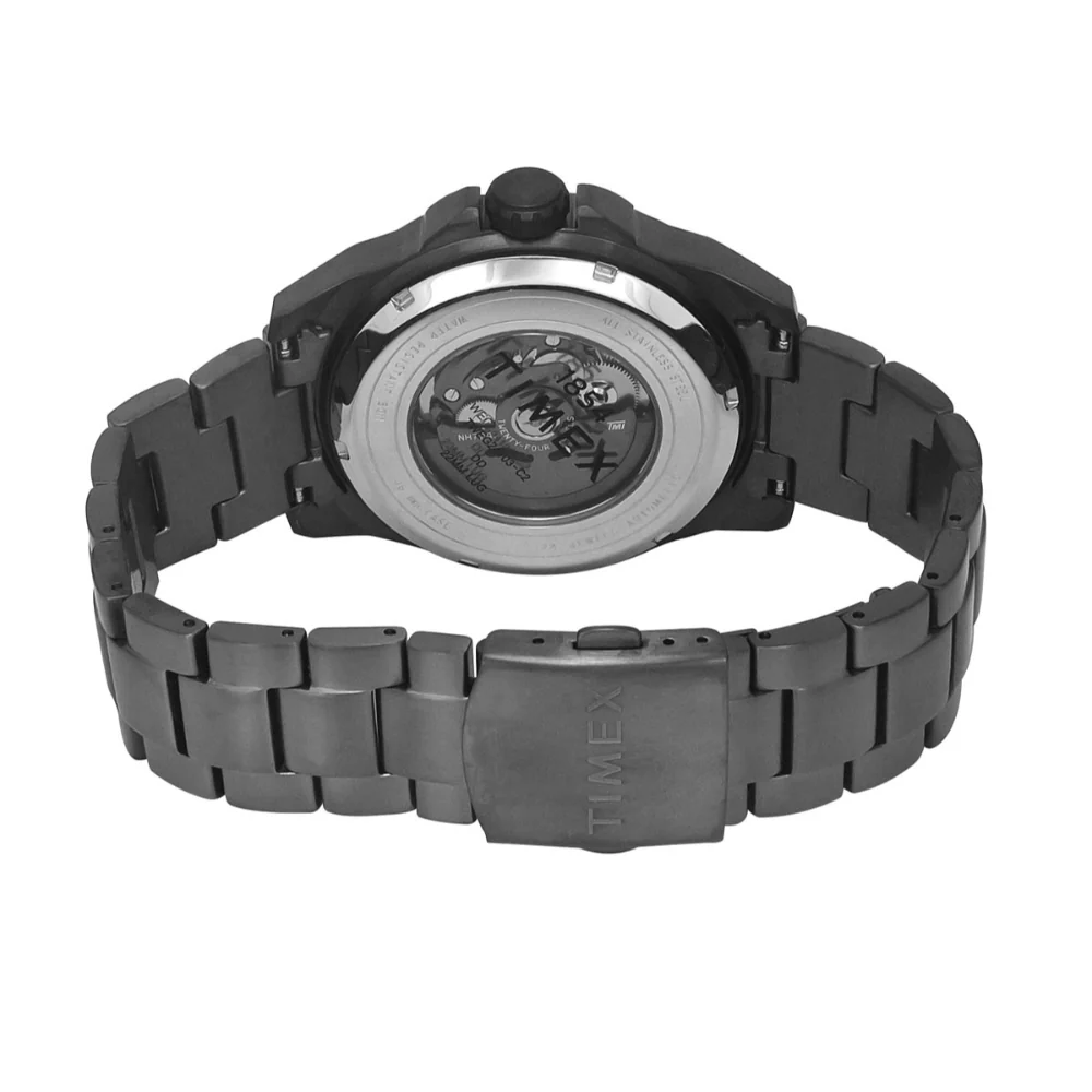 Timex Men Black Round Dial Analog Automatic Watch - TWEG24103 - Image 3