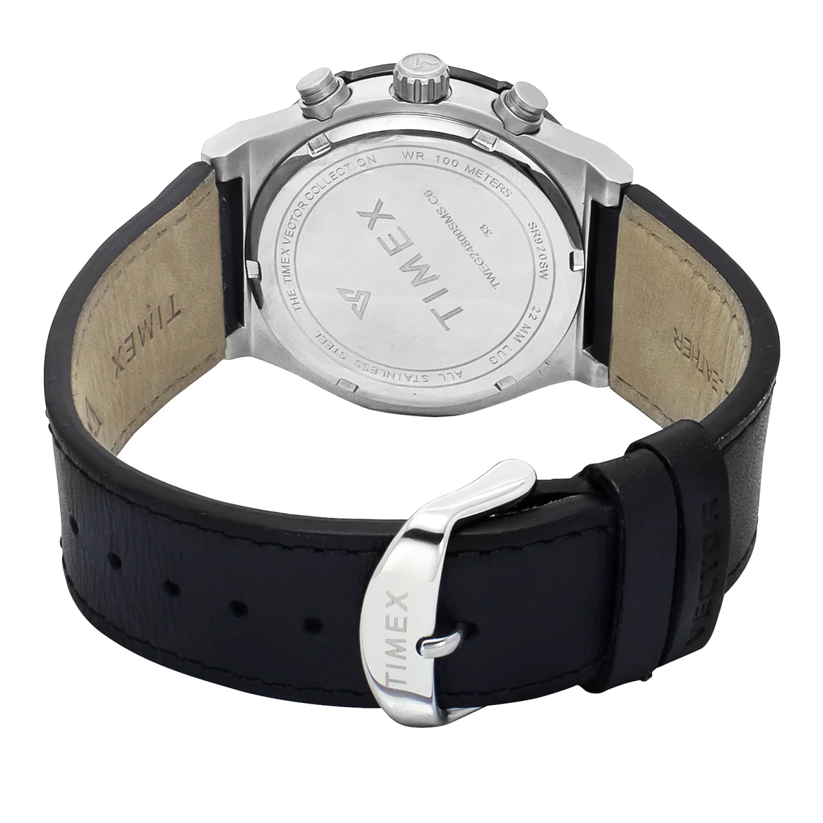 TIMEX Men Black Round Dial Analog Chronograph Watch - TWEG24800 - Image 3