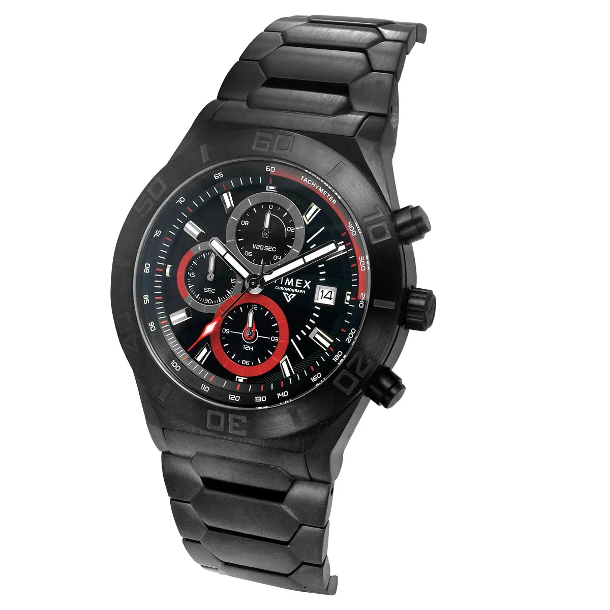TIMEX Men Black Round Dial Analog Chronograph Watch - TWEG24902 - Image 2