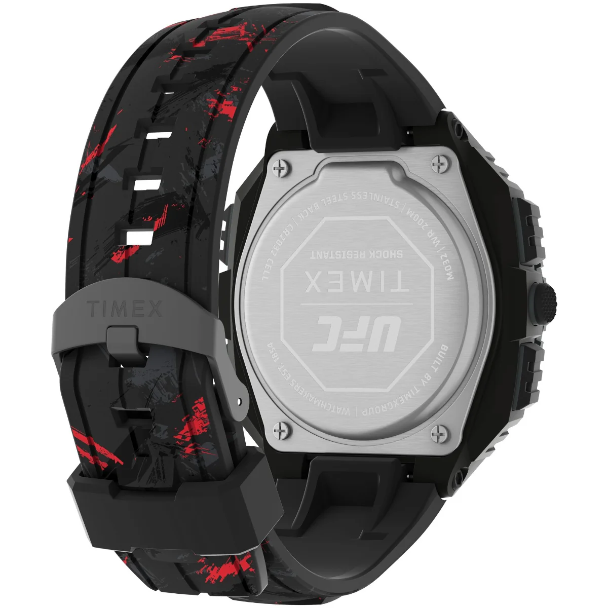 Timex Men Black Round Resin Dial Digital Watch-TW2V85100X6 - Image 2