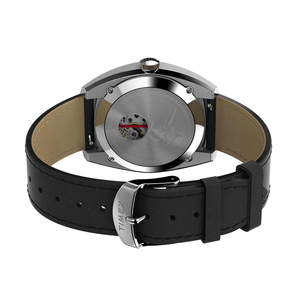 Marlin Sub-Dial Automatic 39mm Leather Strap Watch - Image 2