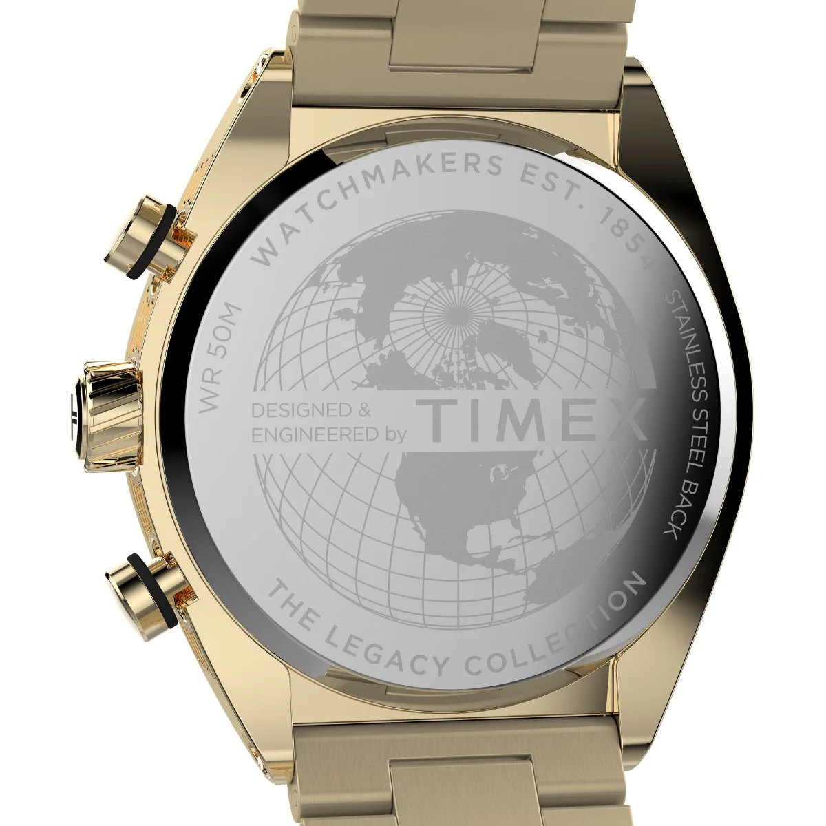 Timex Legacy Tonneau Chronograph 42mm Stainless Steel Bracelet Watch - Image 8