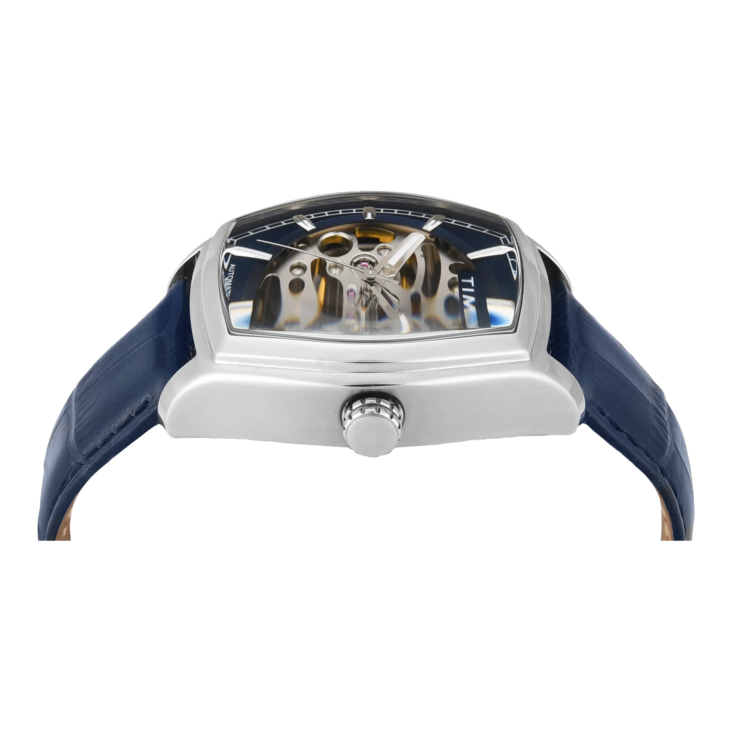 TIMEX Men Blue Rectangle Dial Analog Automatic Watch - TWEG25900 - Image 3