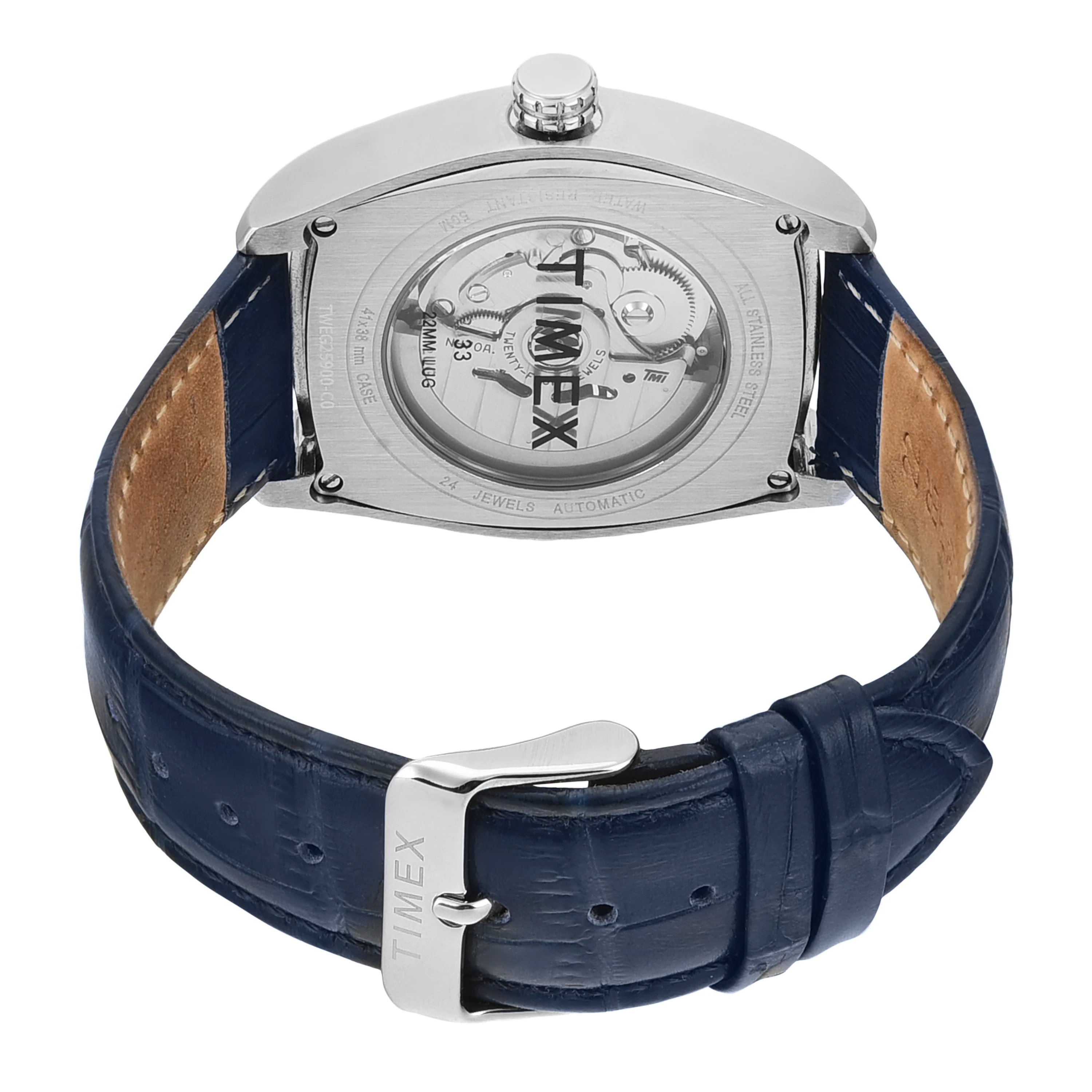 TIMEX Men Blue Rectangle Dial Analog Automatic Watch - TWEG25900 - Image 9