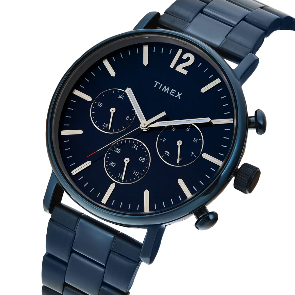 Timex Men Blue Round Multifunction Dial Watch- TWEG20028 - Image 2
