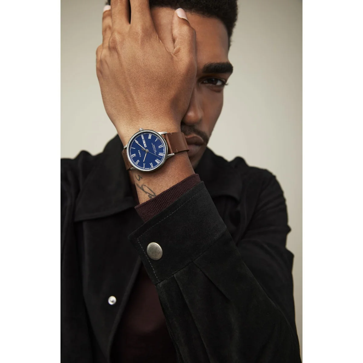 Waterbury Classic 40mm Leather Strap Watch - Image 2