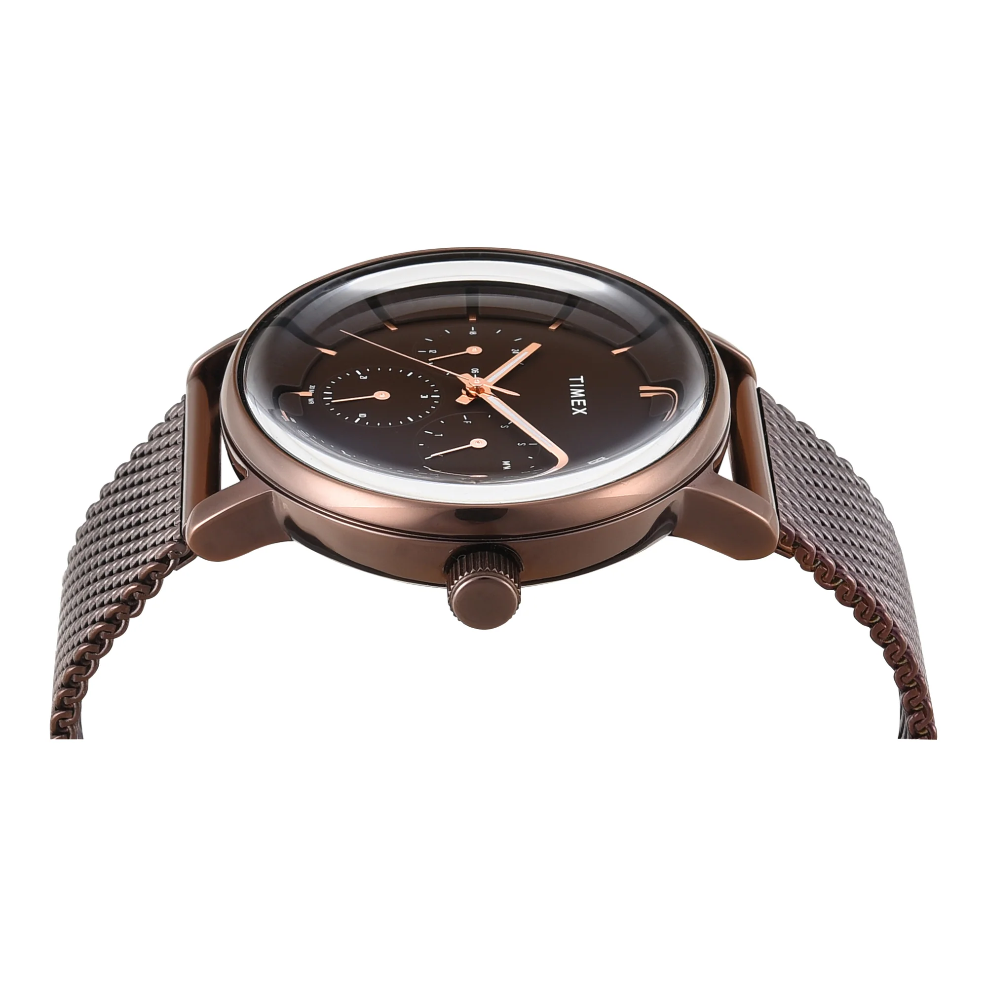 TIMEX Men Brown Round Dial Analog Watch - TWEG25703 - Image 4