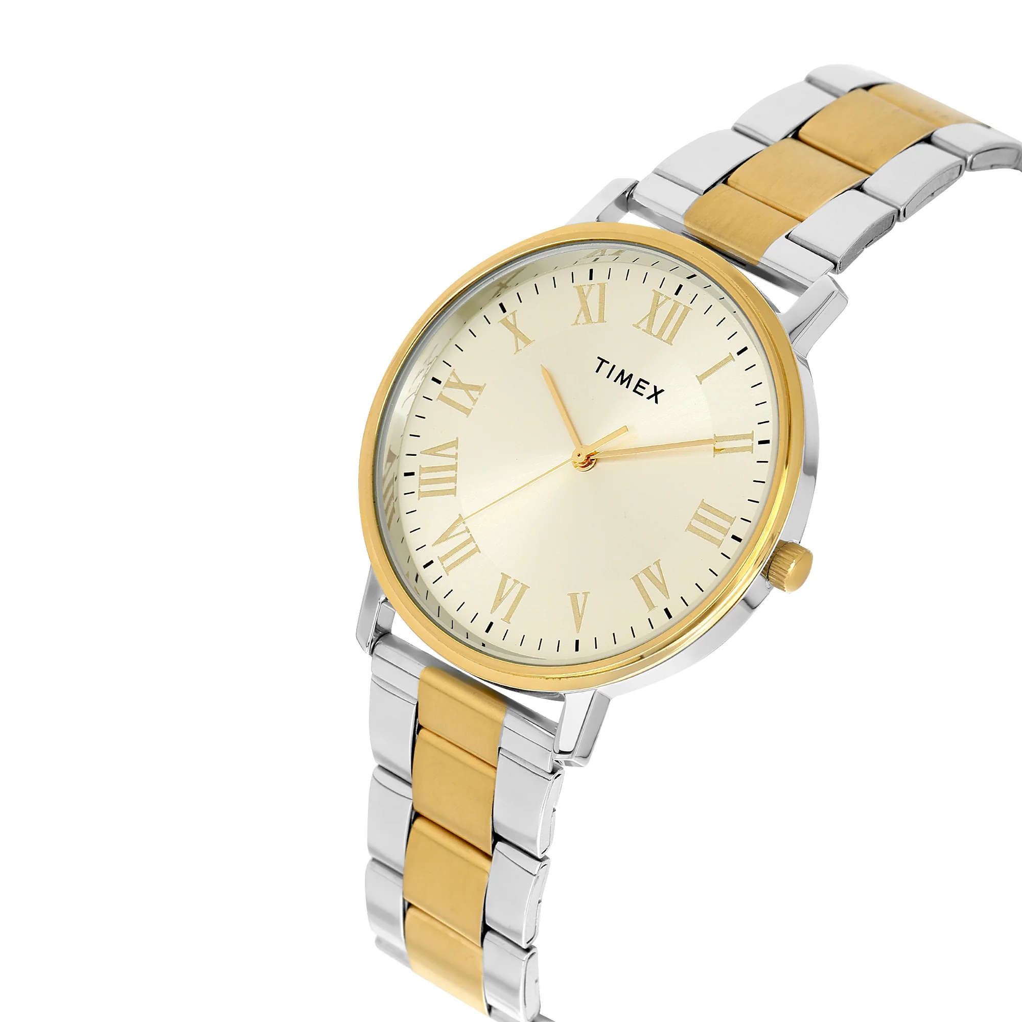 TIMEX Men Champagne Round Dial Analog Watch - TW0TG8025 - Image 2