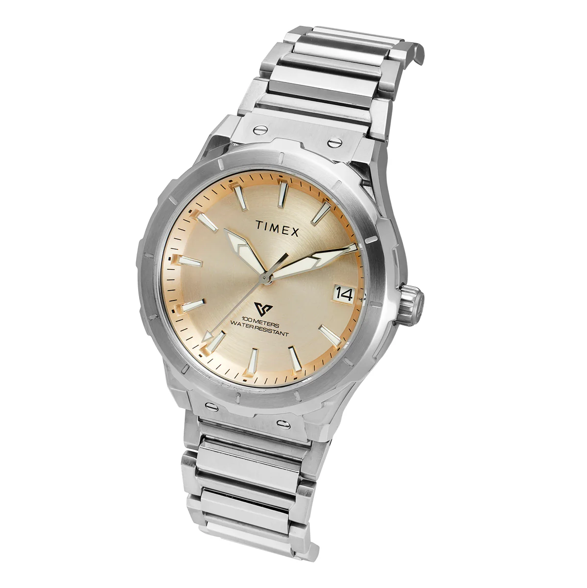 TIMEX Men Champagne Round Dial Analog Watch - TWEG24803 - Image 2