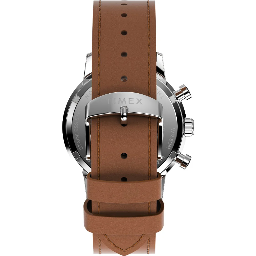 Marlin Chronograph Tachymeter 40mm Leather Strap Watch - Image 3