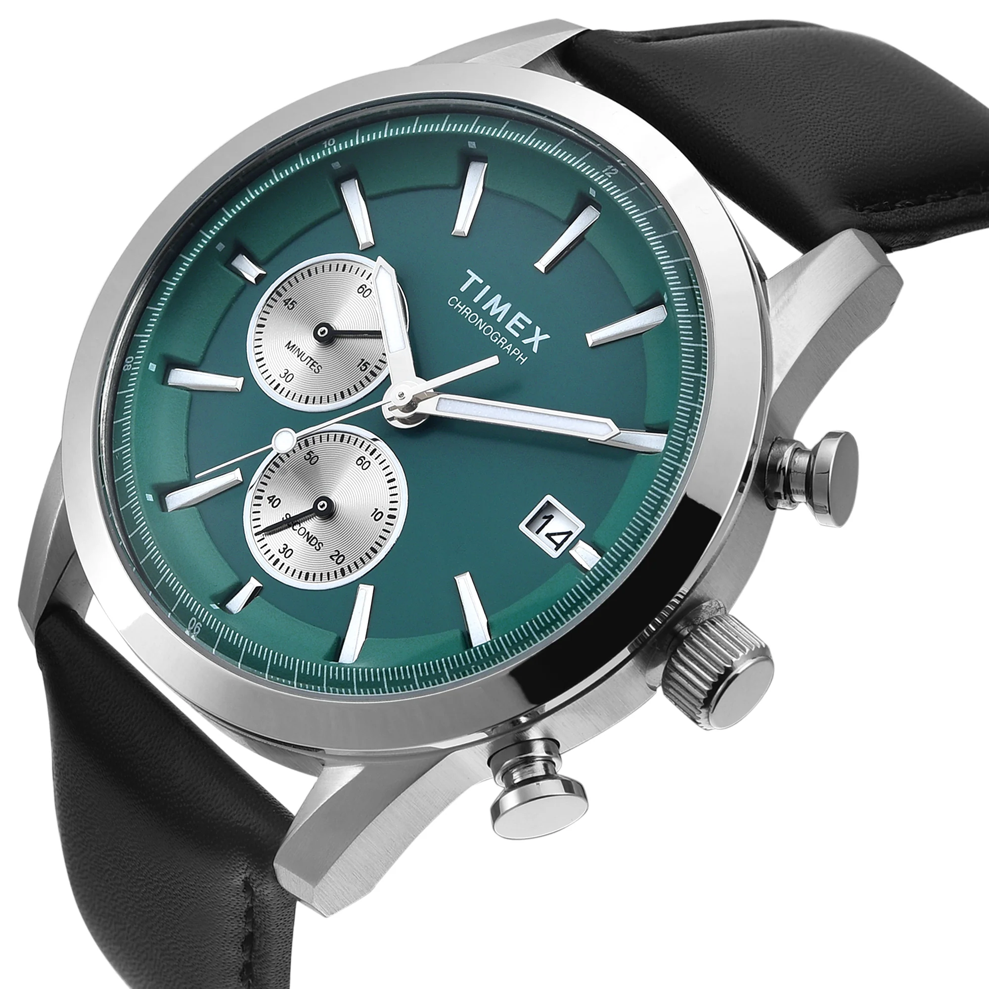 TIMEX Men Green Round Chronograph Dial Analog Watch - TWEG17611 - Image 2