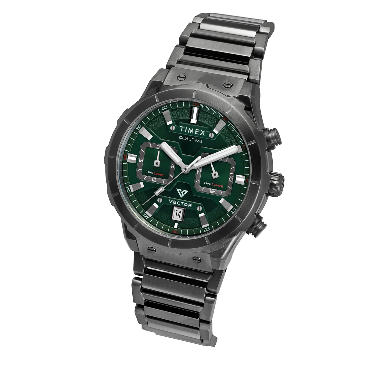 TIMEX Men Green Round Dial Analog Chronograph Watch - TWEG24802 - Image 2
